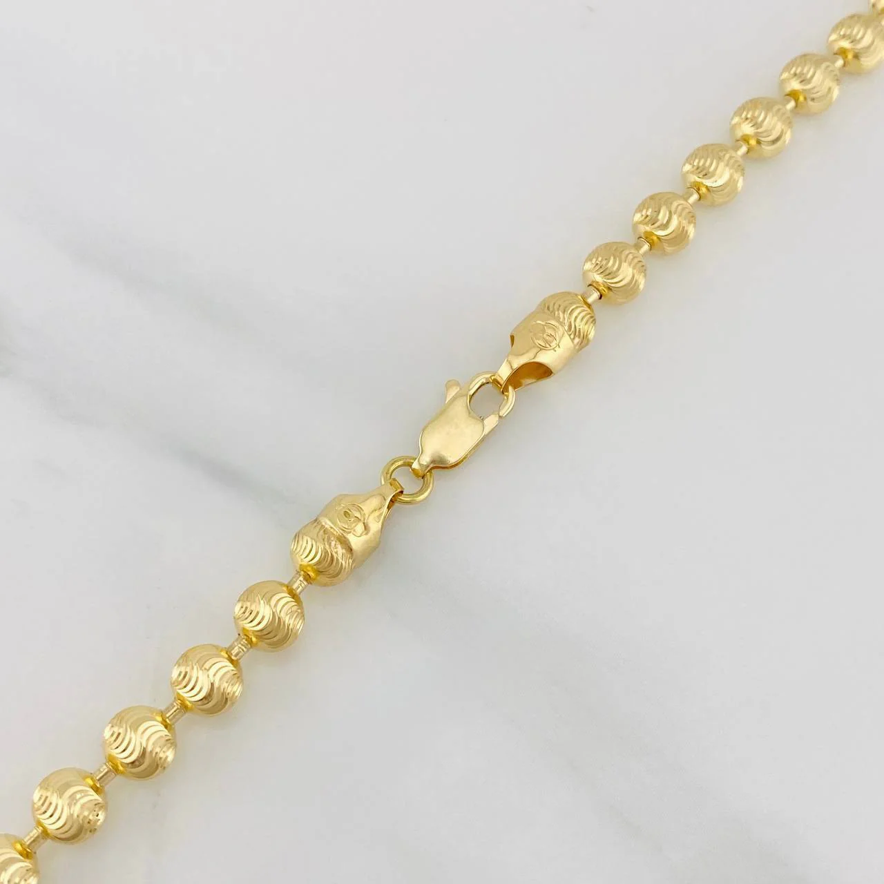 Cadena Militar Media Militar 21.8g / 46.5cm / 4.85mm Oro Amarillo 18K - Image 3