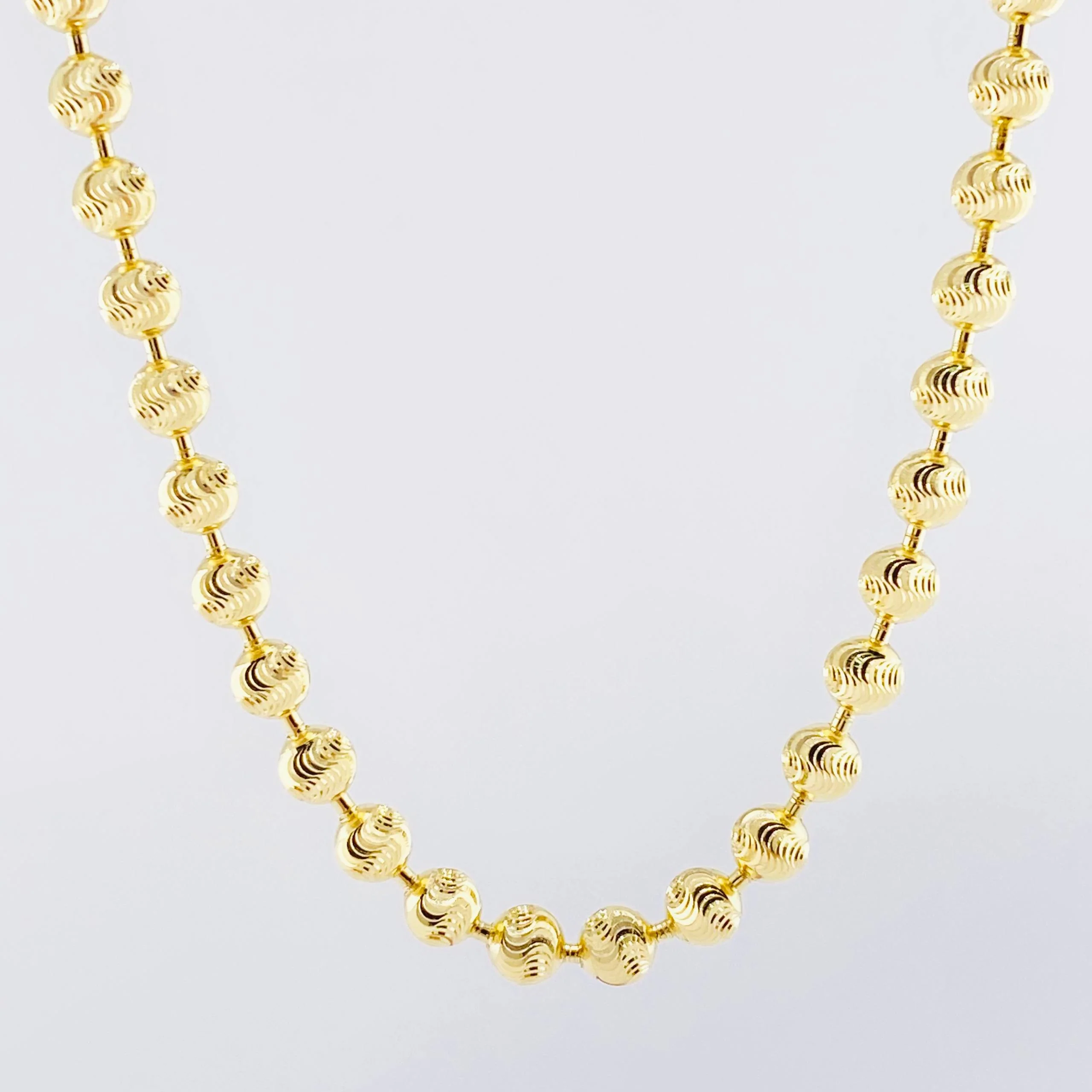 Cadena Militar Media Luna 30.95gr / 70cm / 5mm Oro Amarillo Nac.Esp. 18K ©