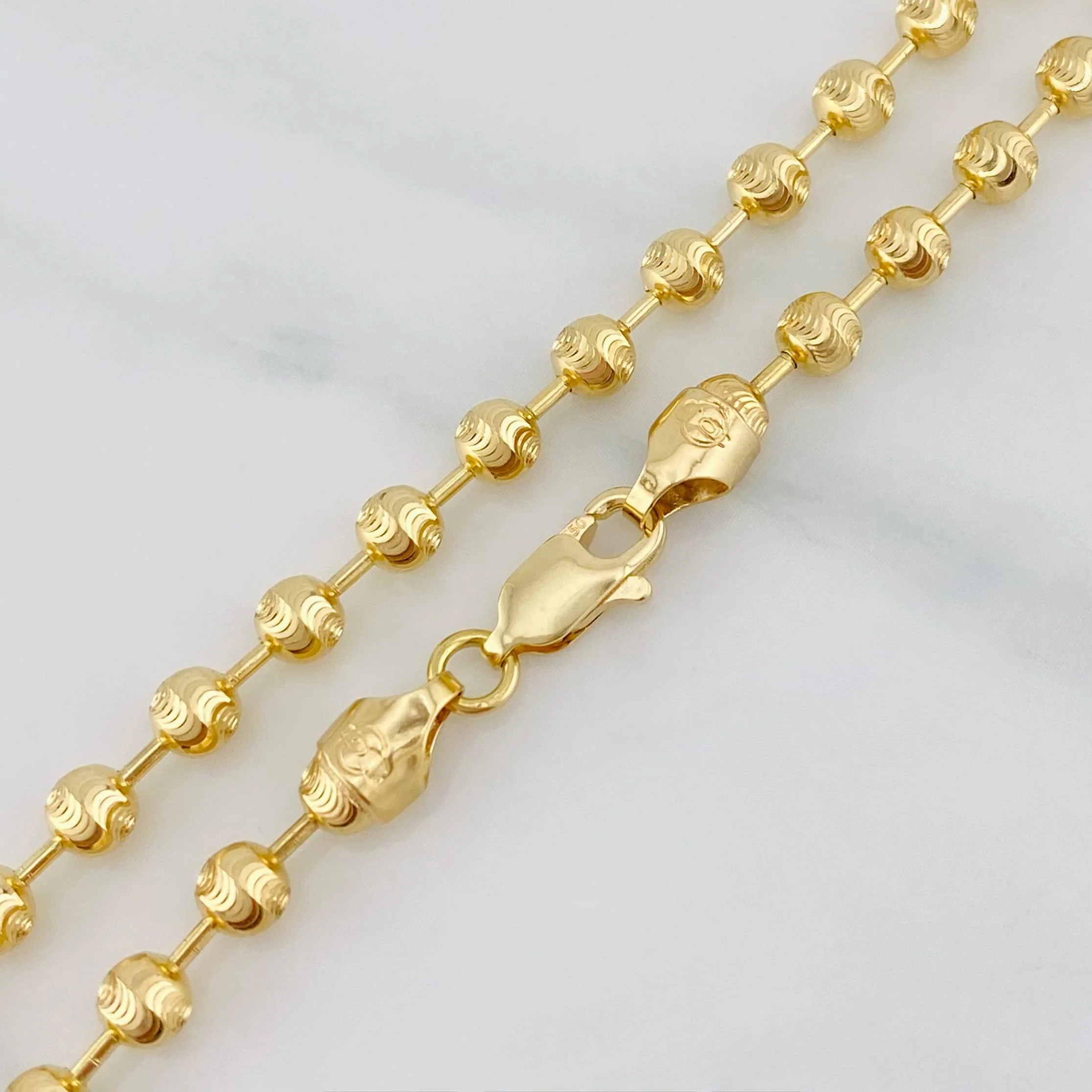 Cadena Militar Media Militar 14.1g / 46cm / 3.65mm Oro Amarillo 18K - Image 3