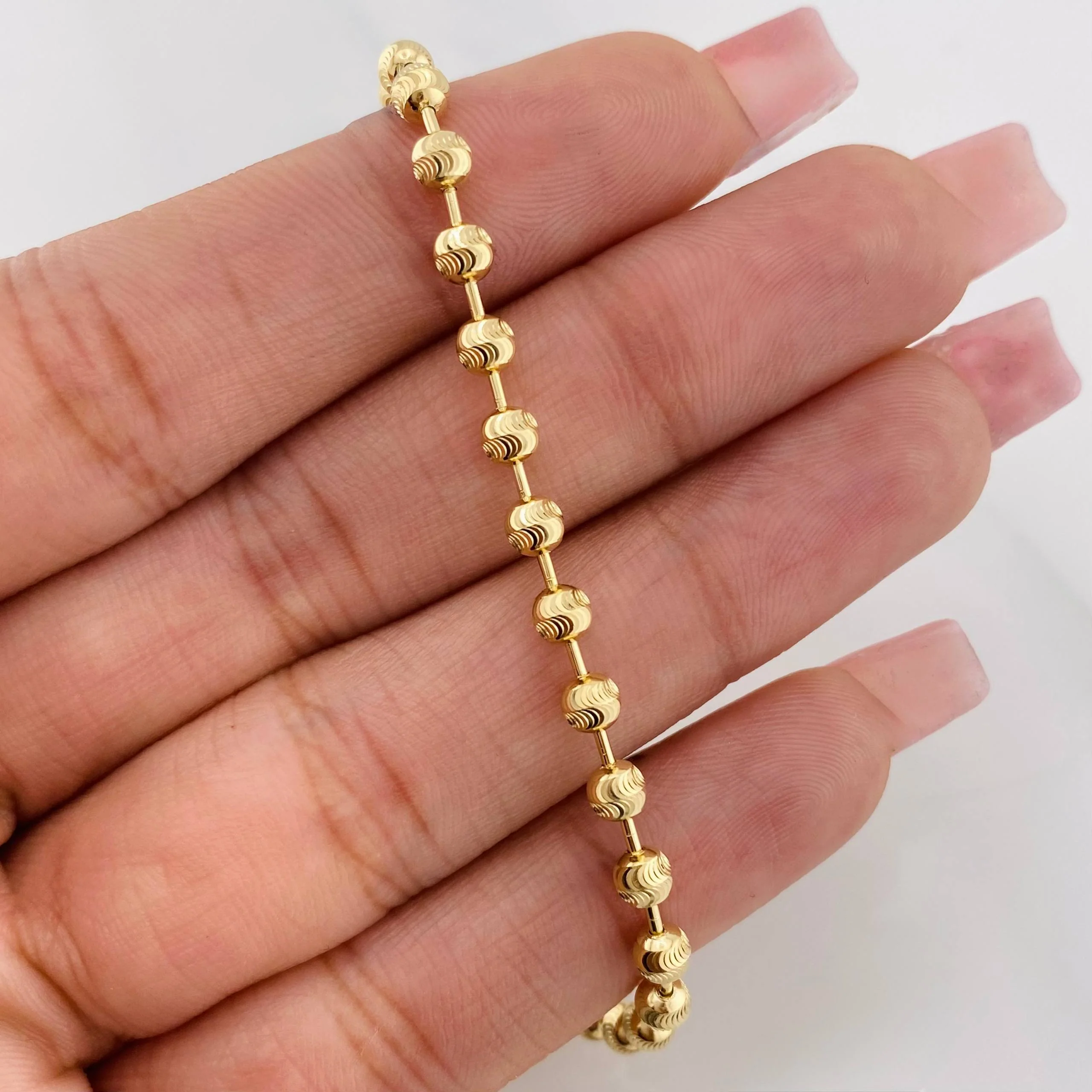 Cadena Militar Media Militar 14.1g / 46cm / 3.65mm Oro Amarillo 18K - Image 4
