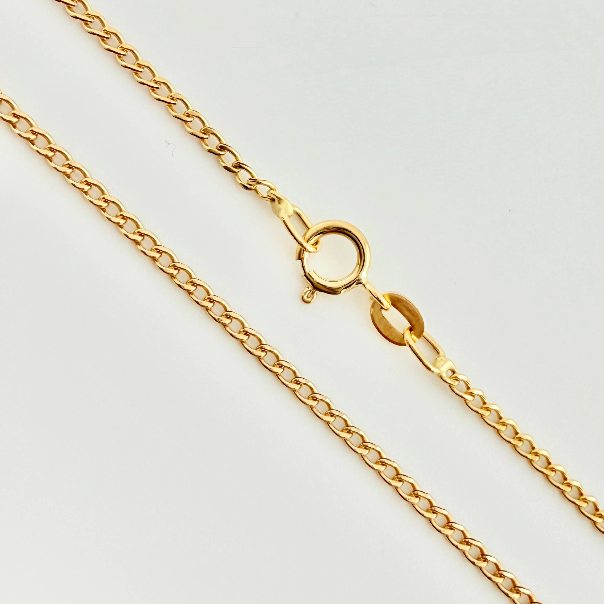 Cadena Mini Cubana 1.65g / 50cm / 1.8mm Oro Amarillo 18K - Image 2