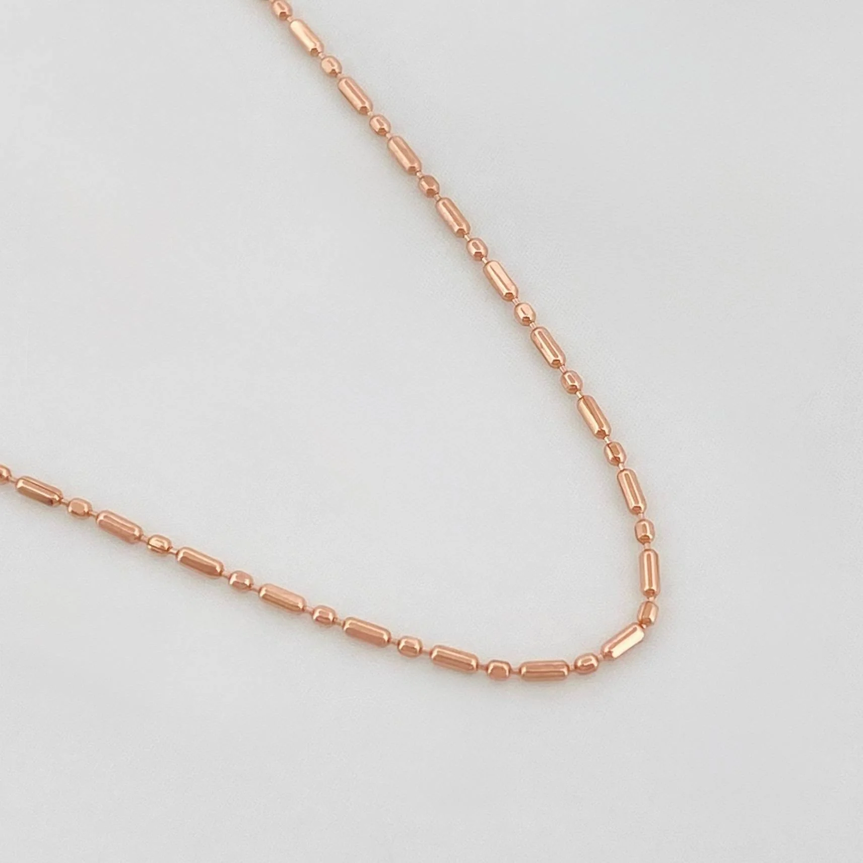Cadena Morse 1.45 g / 45 cm / 0.7 mm Oro Rosa 18K - Image 2