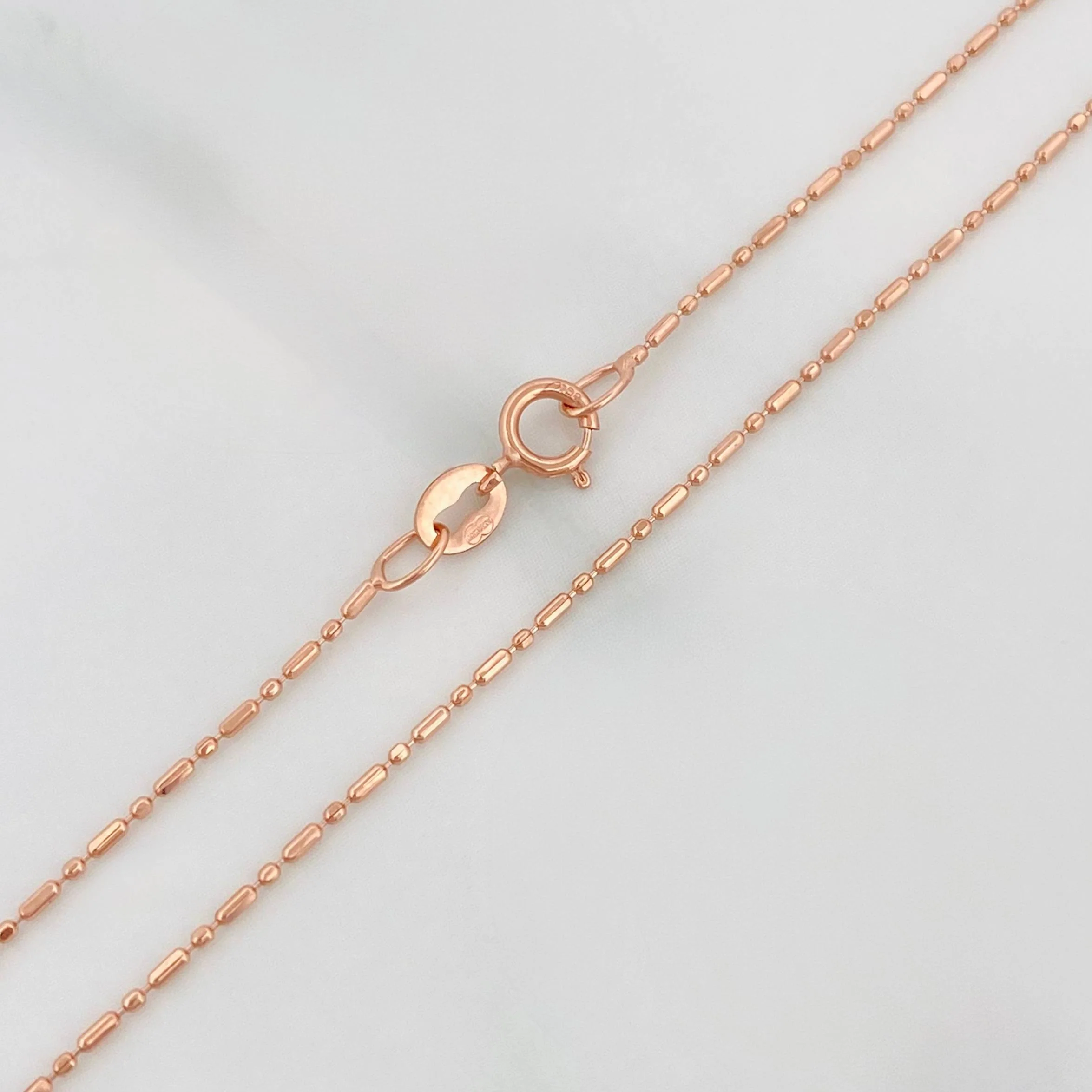 Cadena Morse 1.45 g / 45 cm / 0.7 mm Oro Rosa 18K - Image 3