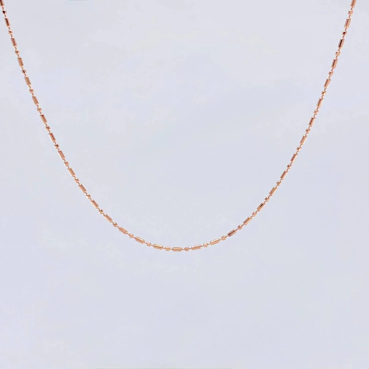 Cadena Morse 1.5 g / 45.3 cm / 0.8 mm Oro Rosa 18K - Image 2