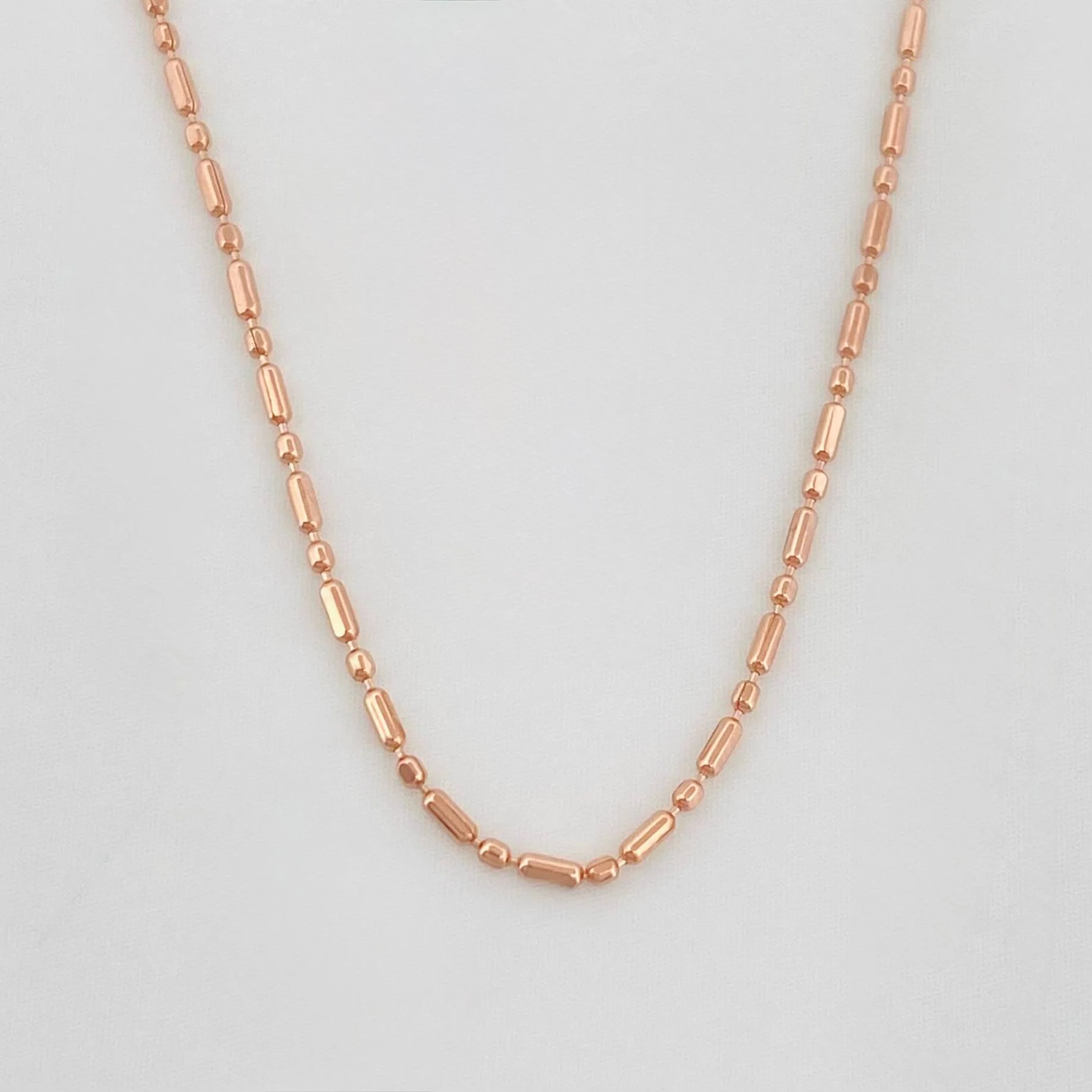 Cadena Morse 1.5 g / 45 cm / 0.05 mm Oro Rosa 18K - Image 2