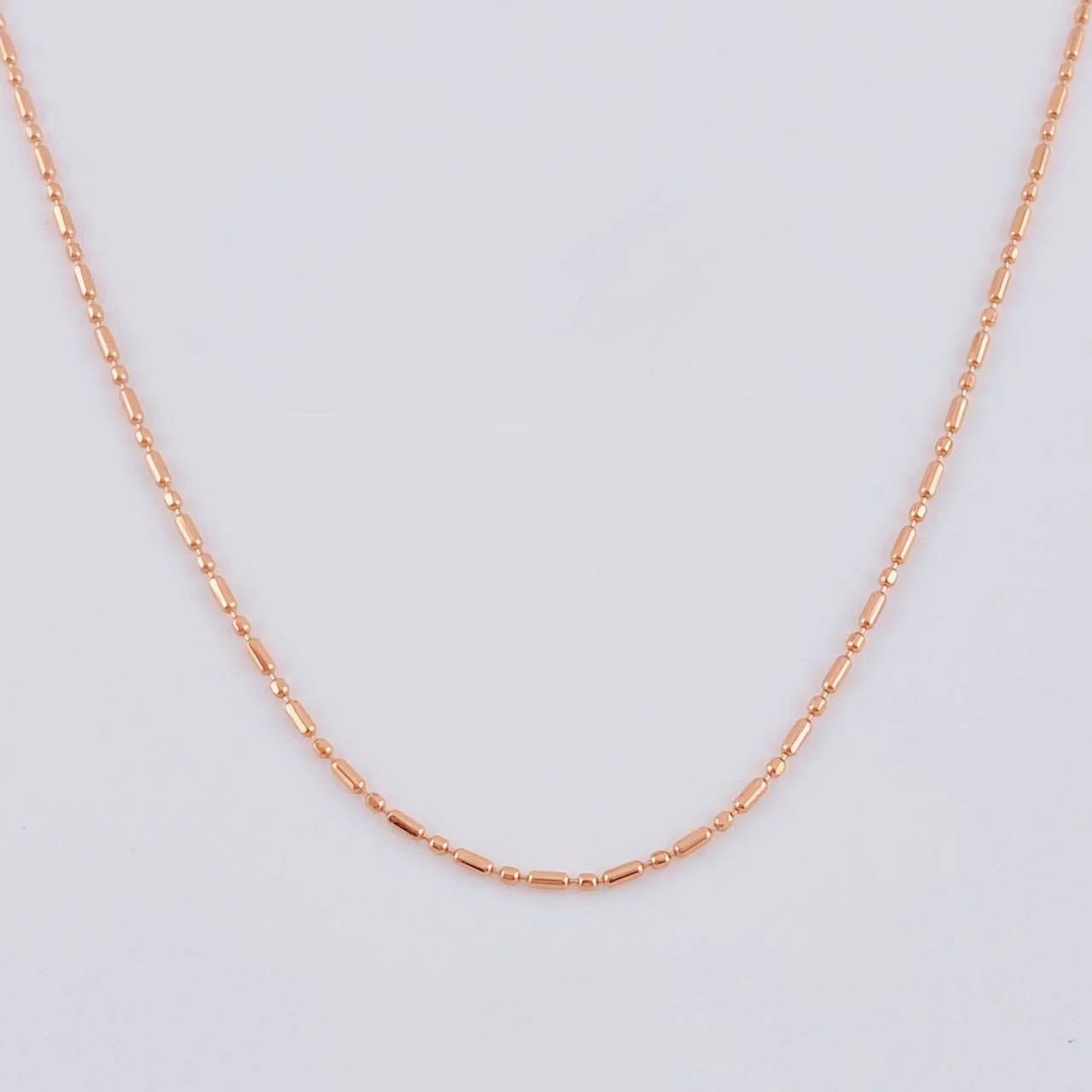 Cadena Morse 1.65 g / 49.8 cm / 0.8 mm Oro Rosa 18K
