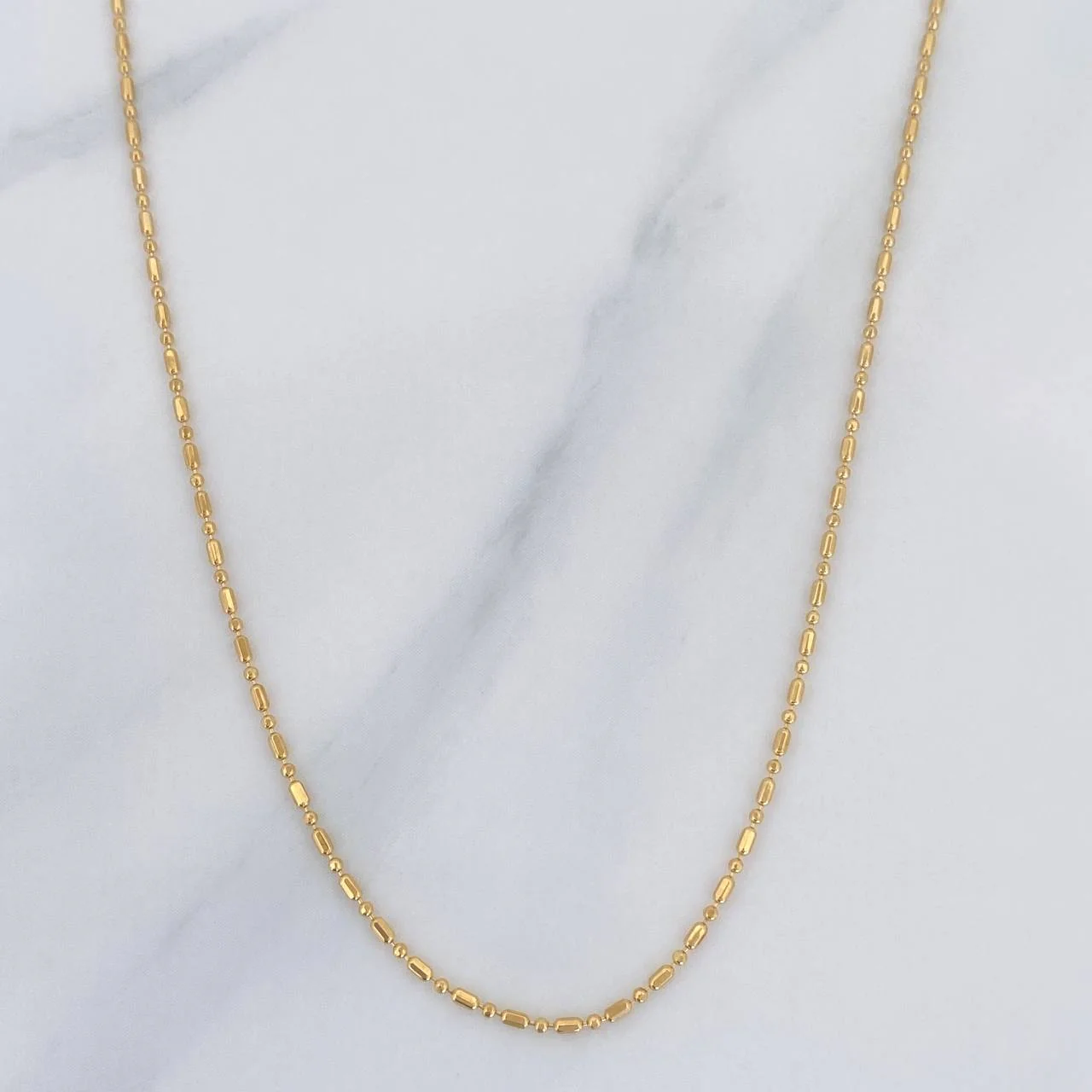 Cadena Morse 2 g / 45 cm / 0.95 mm Oro Amarillo 18K