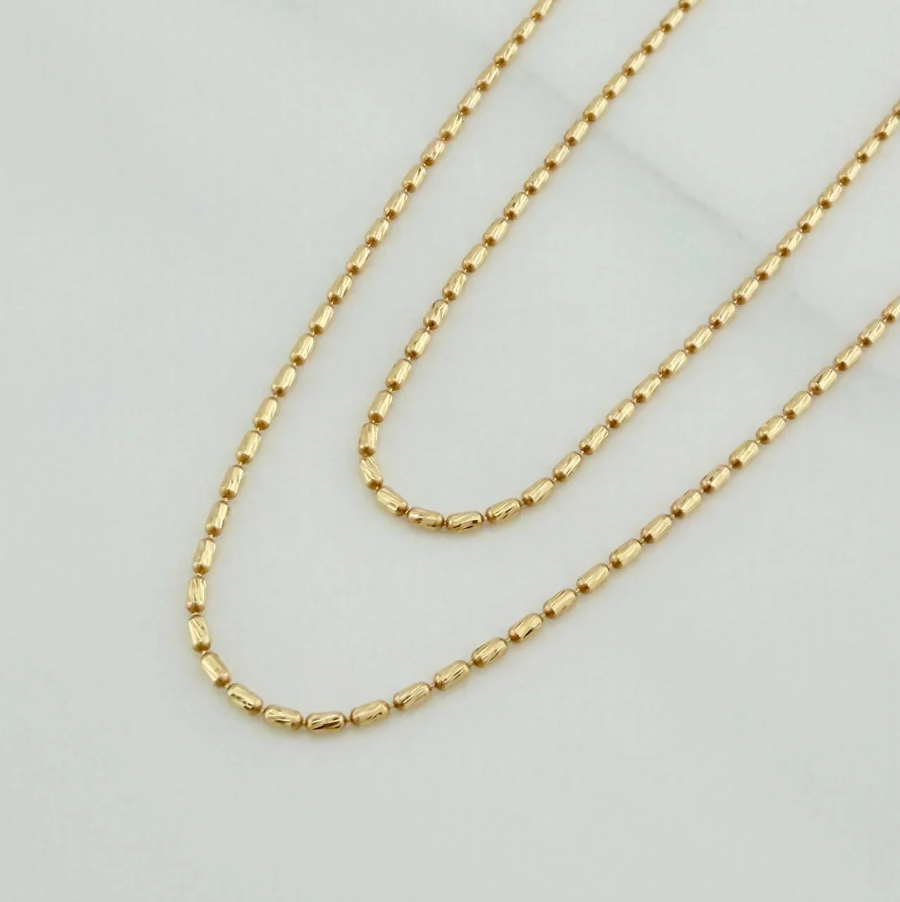 Cadena Morse 2gr / 45.7cm / 0.8mm Oro Amarillo 18K - Image 4