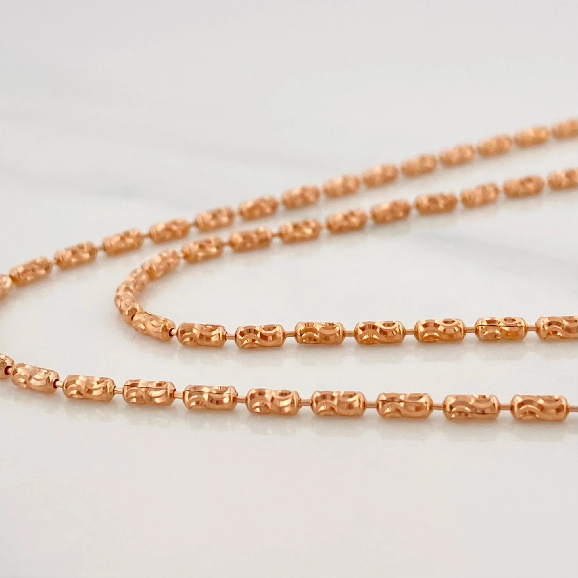 Cadena Morse 8.25 g / 70 cm / 1.6 mm Oro Rosa 18K - Image 2