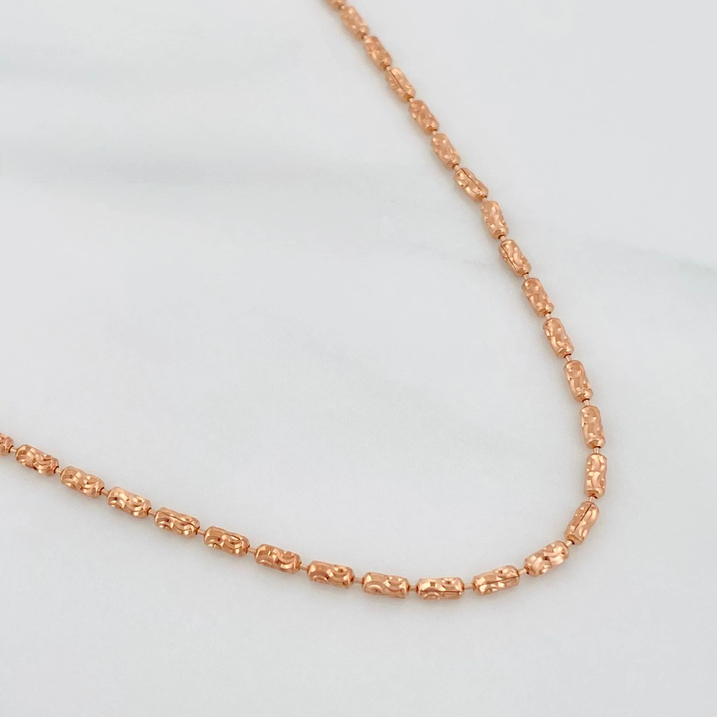 Cadena Morse 8.45 g / 75 cm / 1.5 mm Oro Rosa 18K