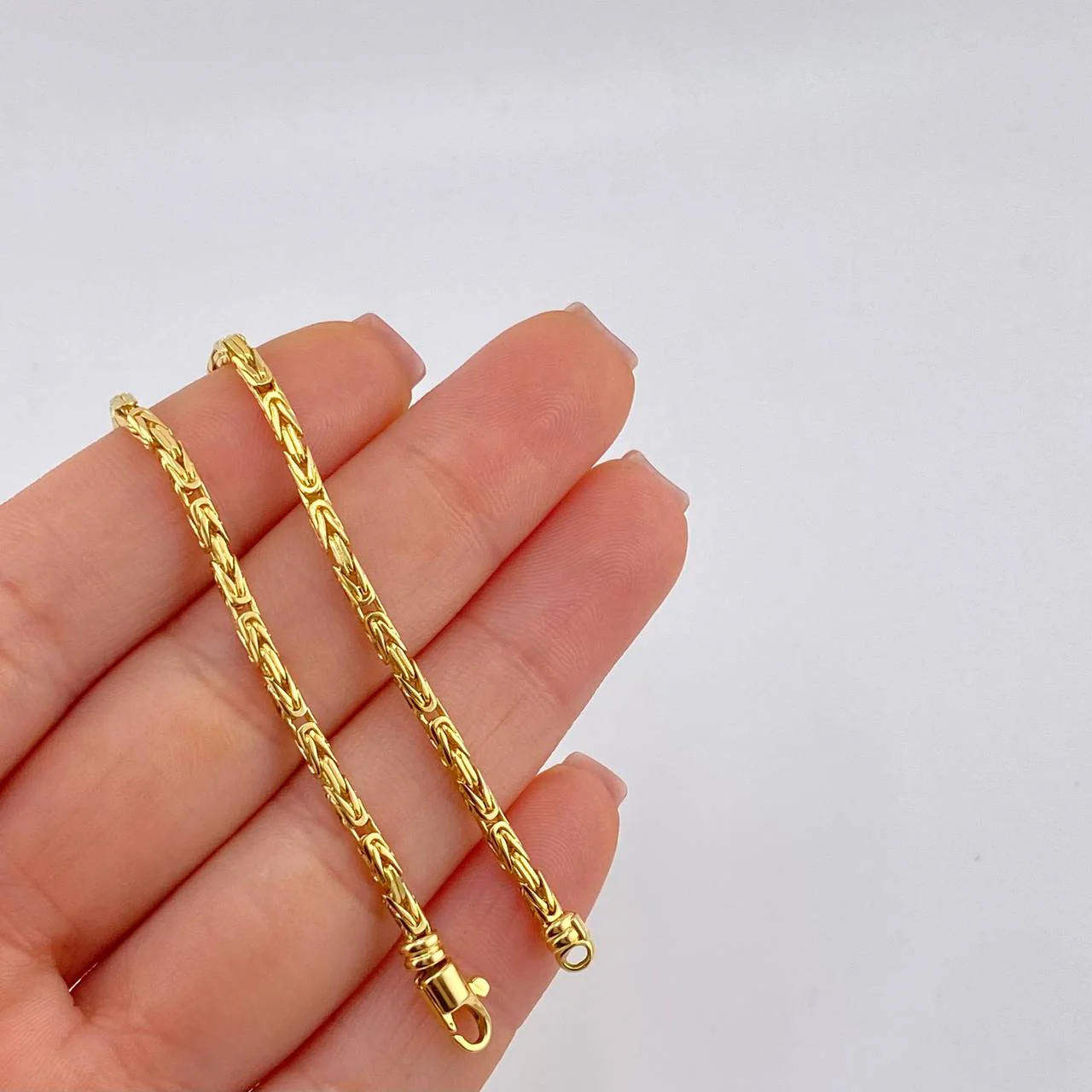 Cadena Peruana 24 g / 61 cm / 2.2 mm Oro Amarillo 18K - Image 2