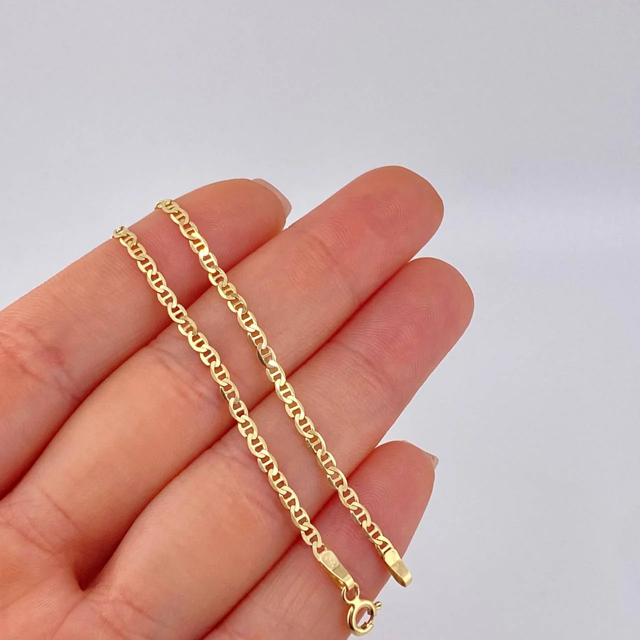 Cadena Plana 4.45 g / 46.2 cm / 2.5 mm Oro Amarillo 18K - Image 2