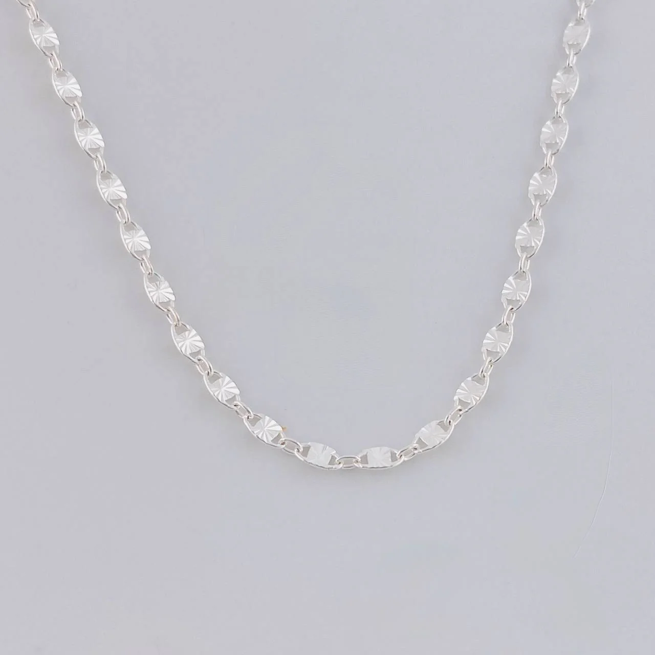 Cadena Plana Diamantada 2.75g / 45.5cm / 2.3mm Plata 925
