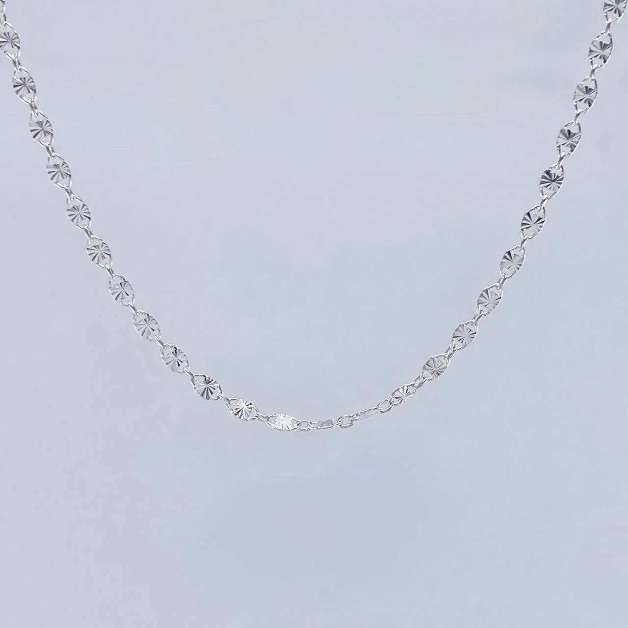 Cadena Plana Diamantada 2.75g / 45.5cm / 2.4mm Plata 925 - Image 2