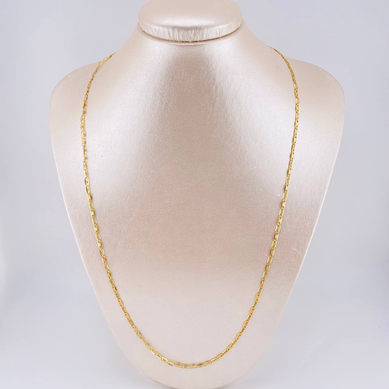 Cadena Plana Diamantada 7 g / 63 cm / 2.45 mm Tres Oros 18K - Image 3