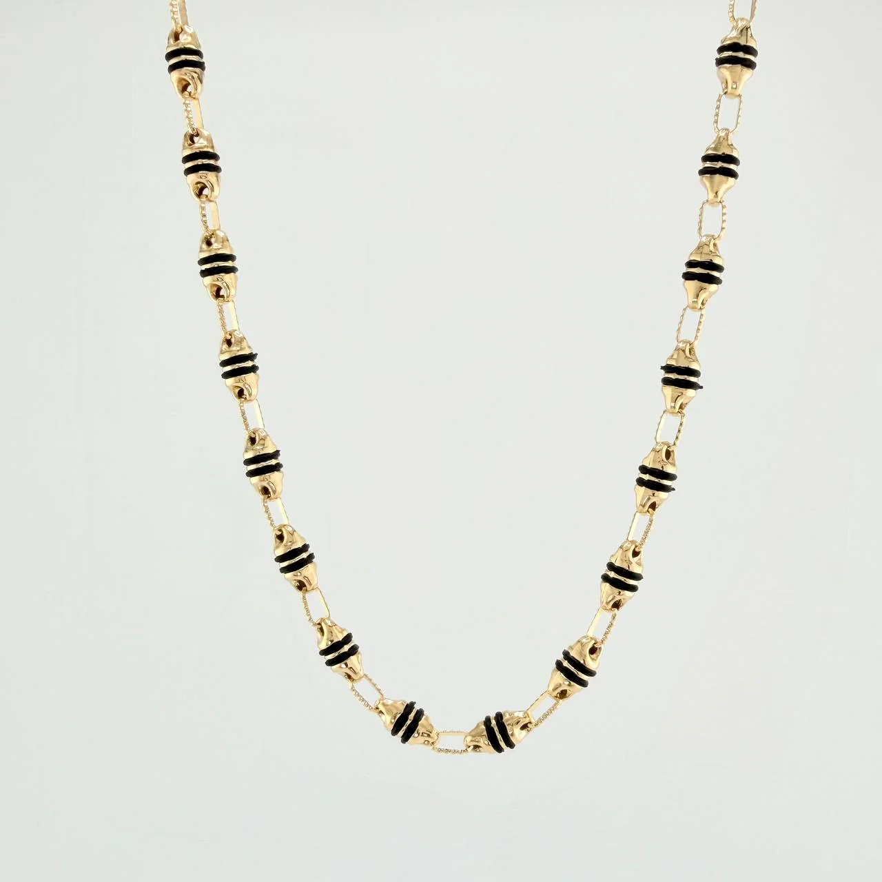 Cadena Rustica Barril 12.1 g / 52 cm / 4.4 mm Oro Amarillo 18K