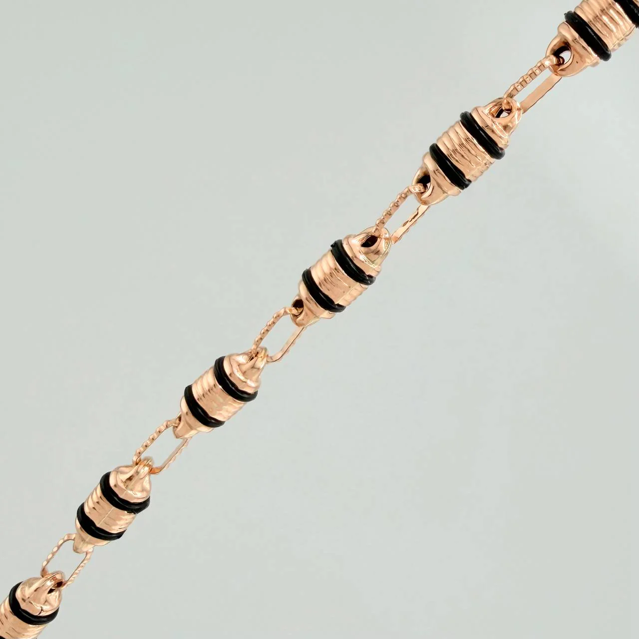 Cadena Rustica Barril 13.85gr / 60.5cm / 4.4mm Oro Rosa 18K % - Image 4