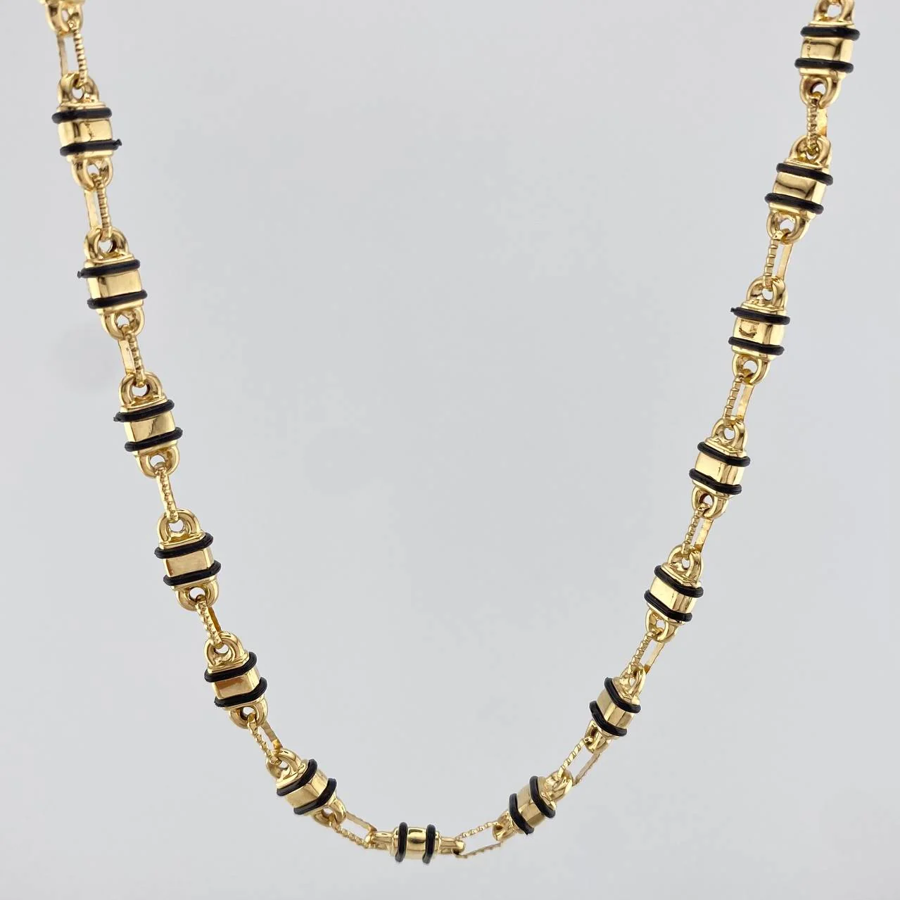Cadena Rustica Barril 15.1 g / 62.5 cm / 4.85 mm Oro Amarillo 18K