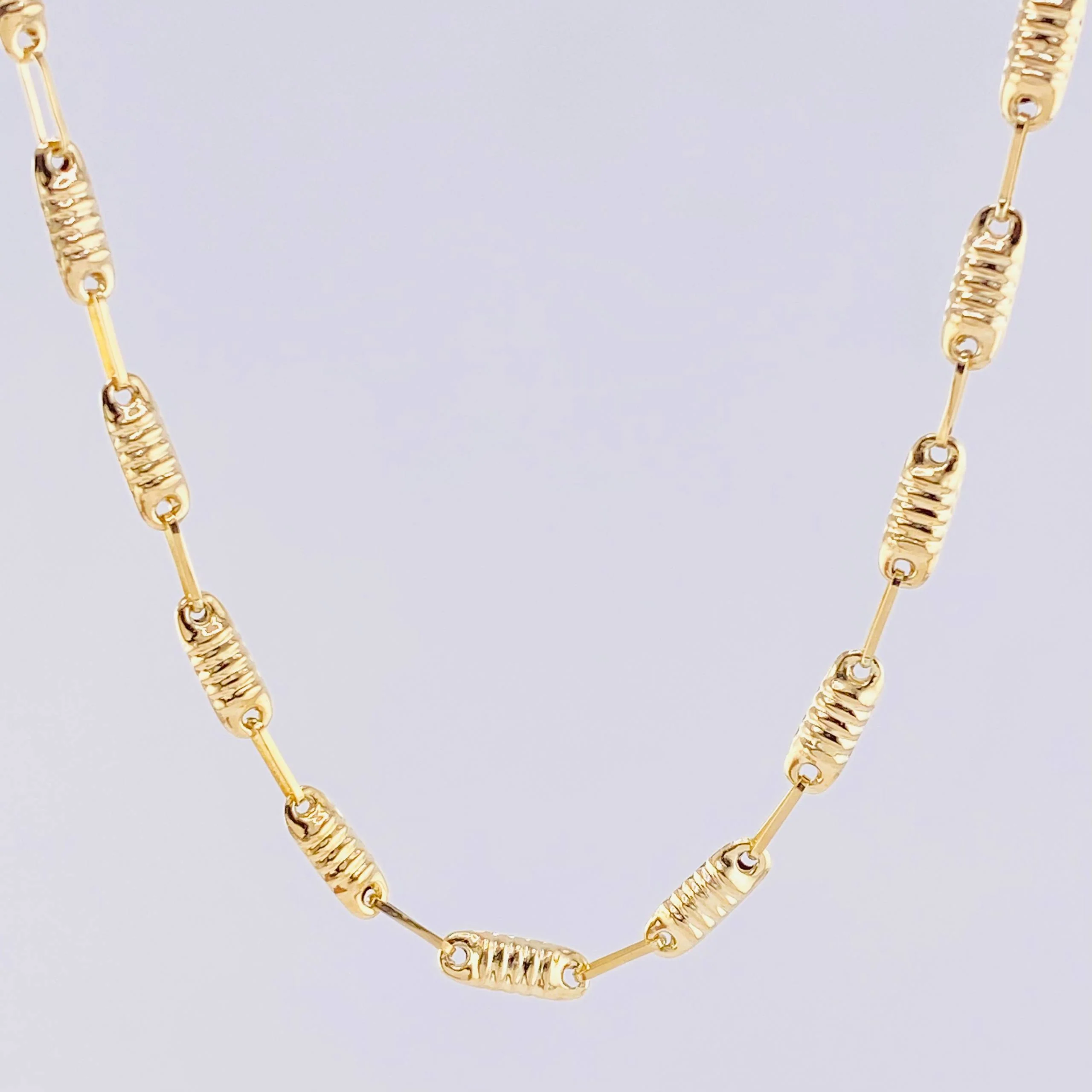 Cadena Rustica Barril 6.55 g / 60.2 cm / 3.3 mm Oro Amarillo 18K - Image 2