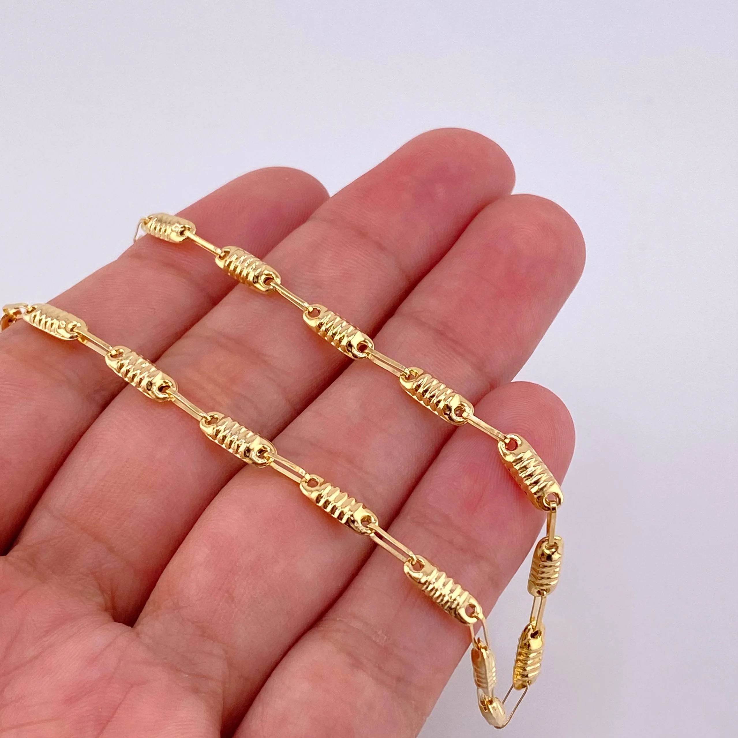 Cadena Rustica Barril 6.55 g / 60 cm / 3.3 mm Oro Amarillo 18K - Image 5