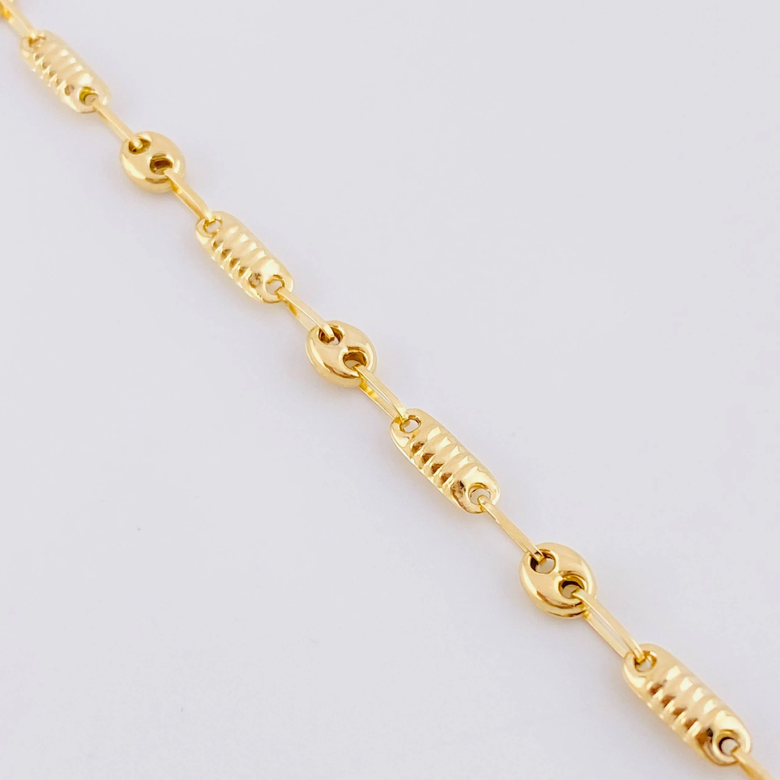Cadena Rustica Barril Gc 6.15 g / 50.6 cm / 4.1 mm Oro Amarillo 18K - Image 3