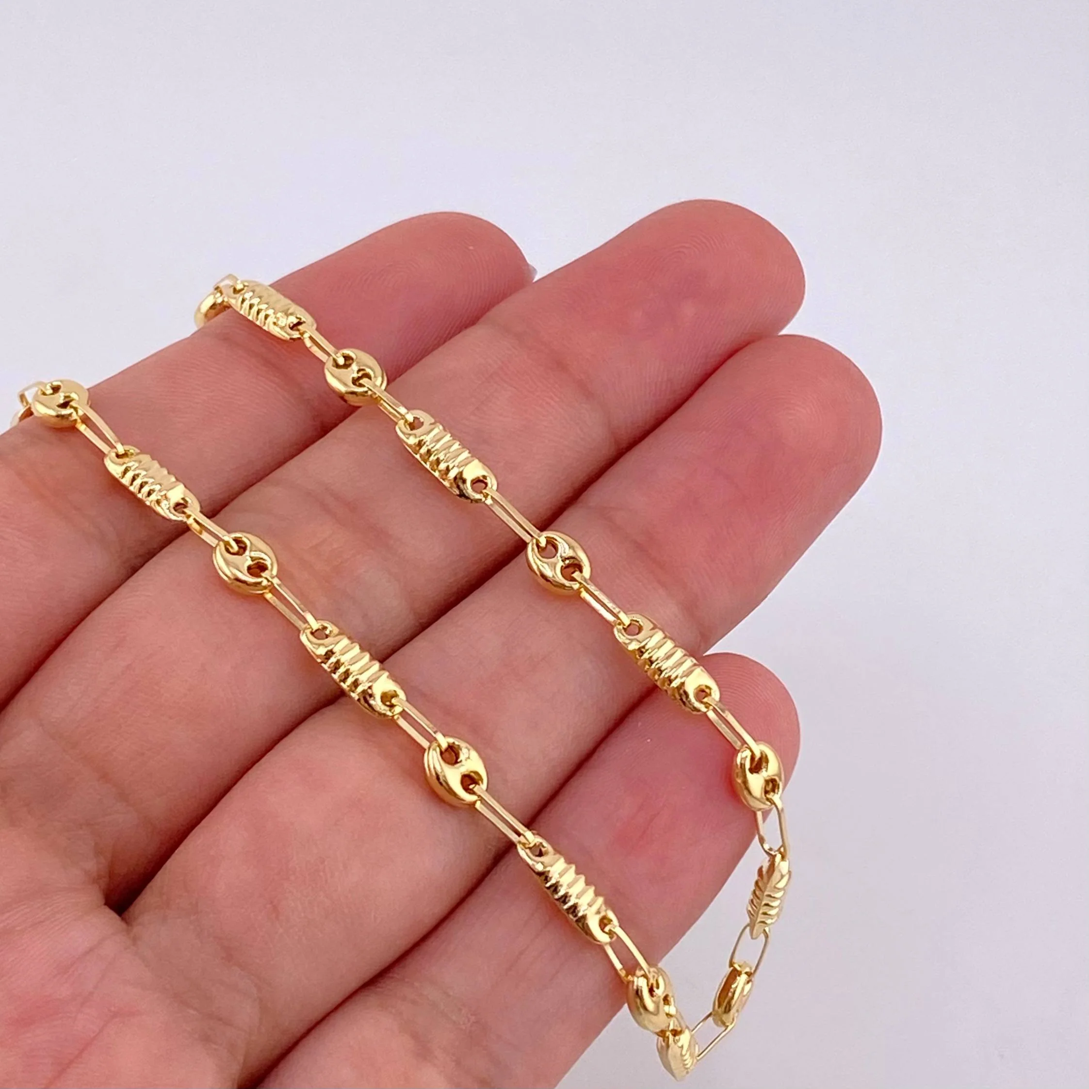 Cadena Rustica Barril Gc 6.15 g / 50.6 cm / 4.1 mm Oro Amarillo 18K - Image 5