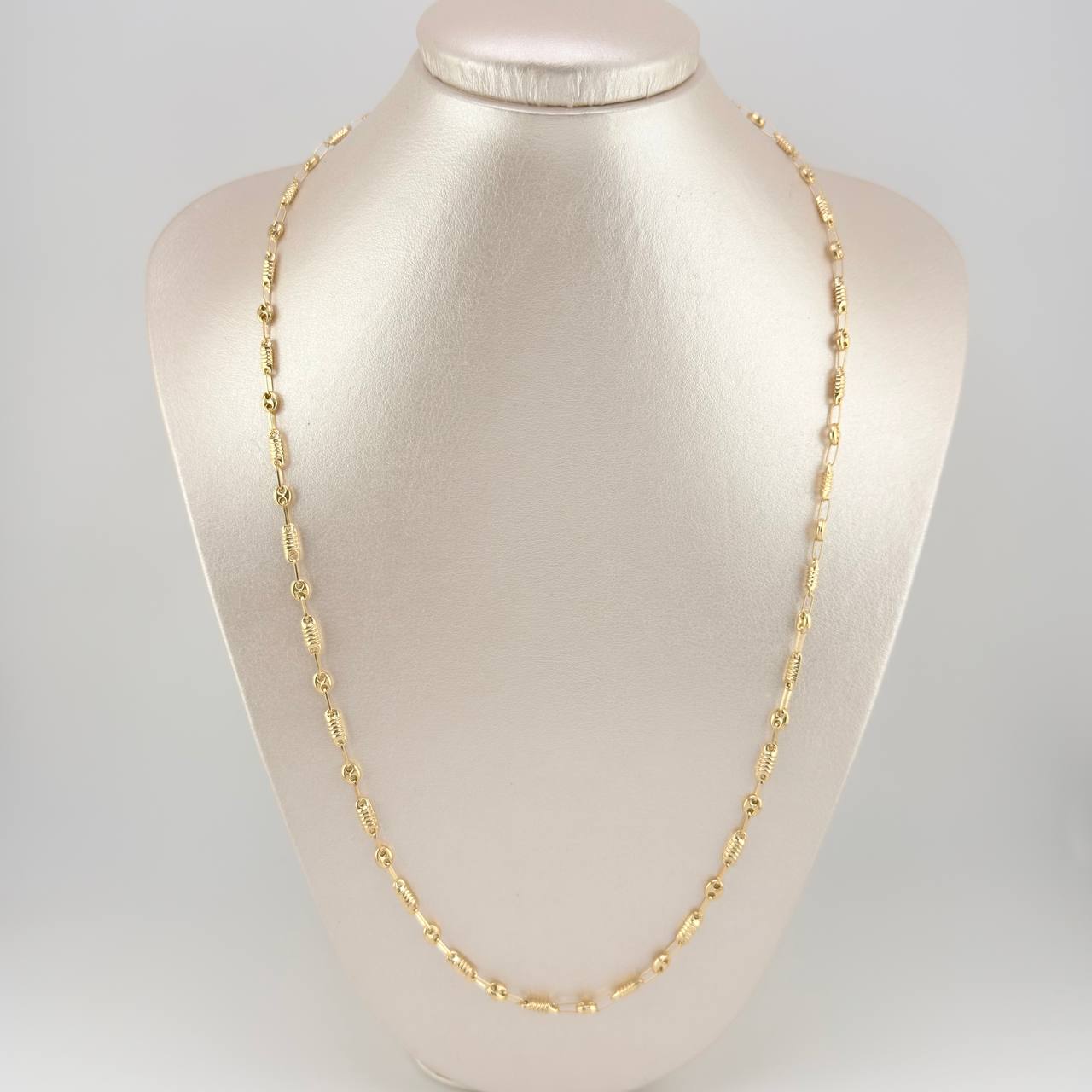 Cadena Rustica Barril Gc 7.15 g / 59.4 cm / 4.1 mm Oro Amarillo 18K - Image 6