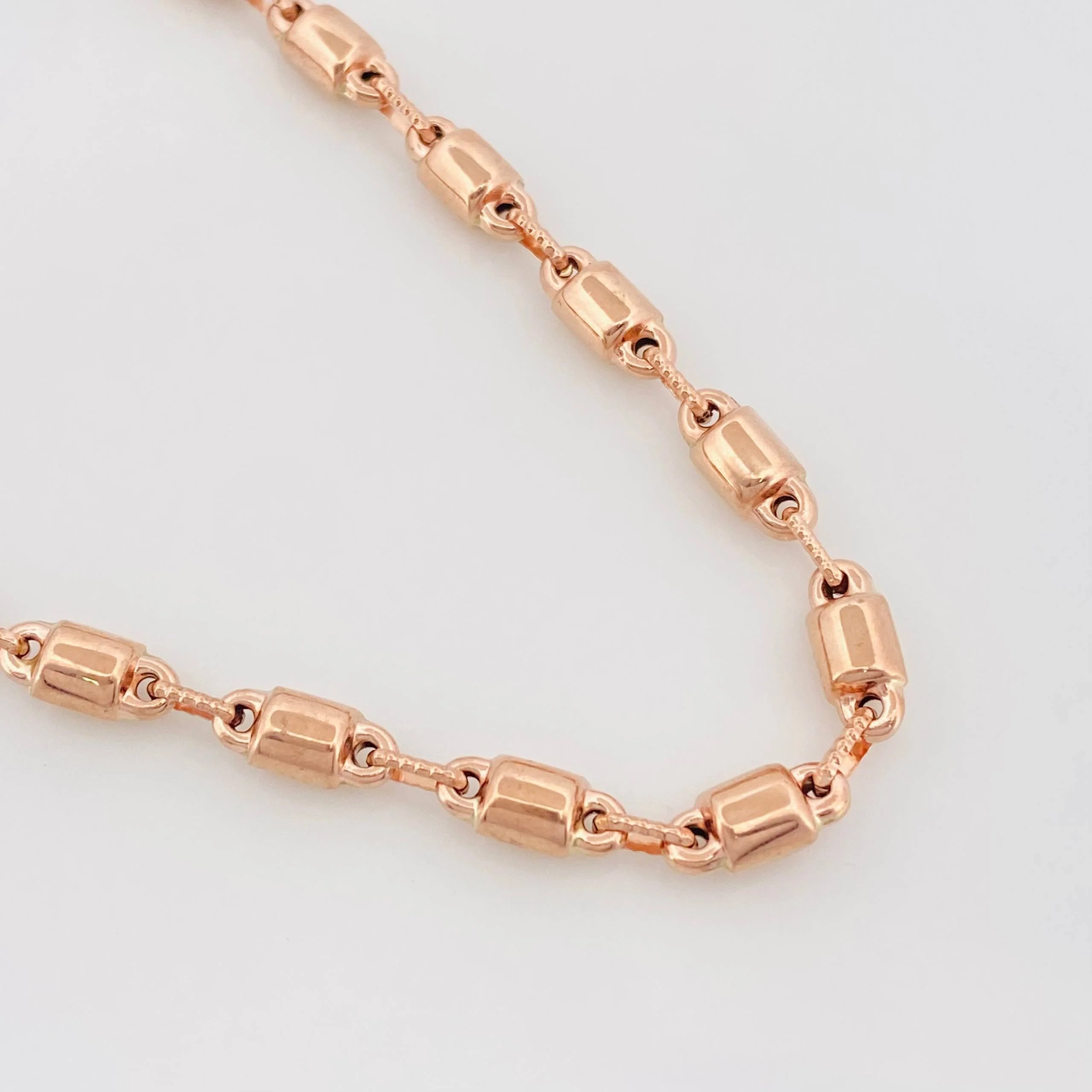 Cadena Rustica Burbuja 18.85 g / 72 cm / 4.3 mm Oro Rosa 18K