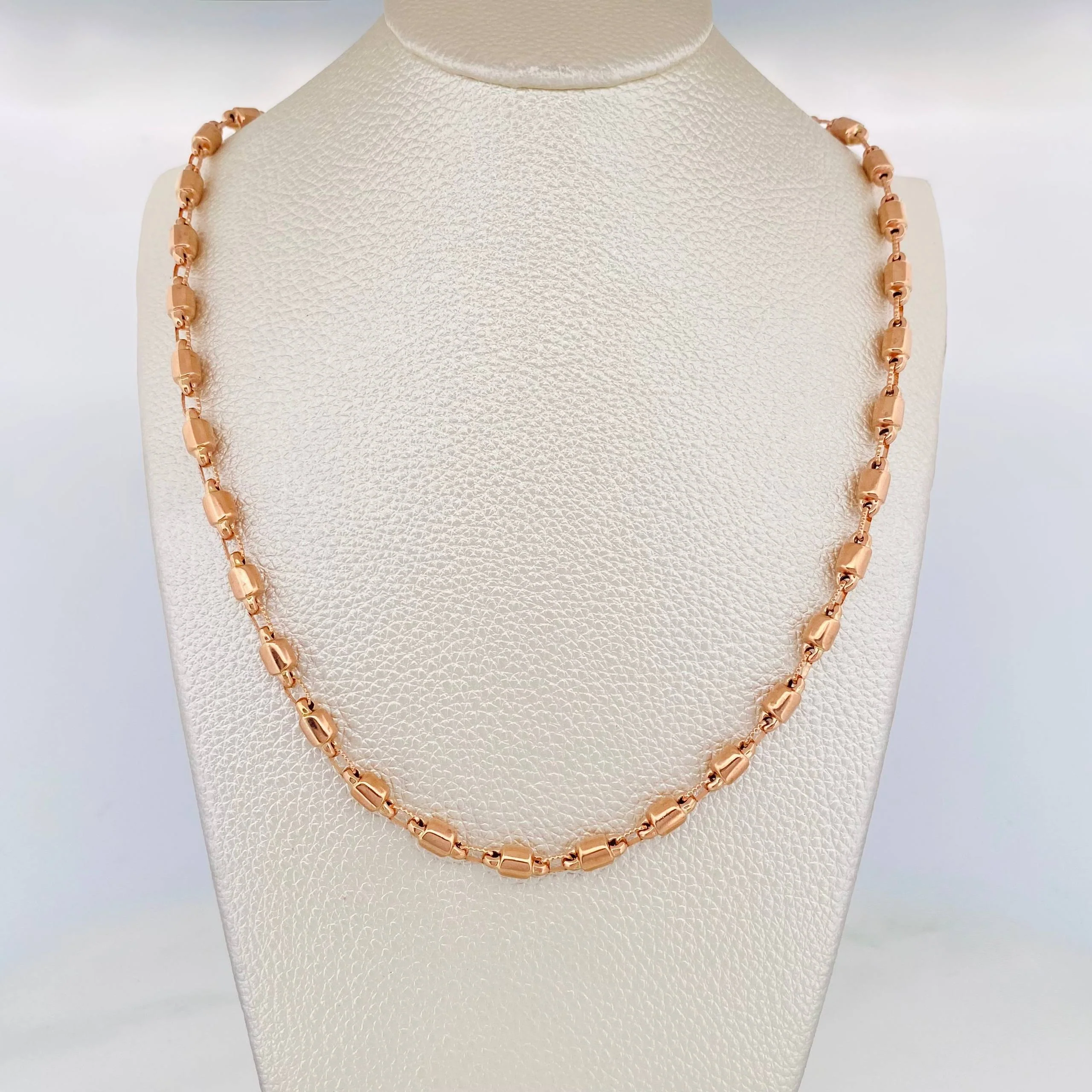 Cadena Rustica Burbuja 18.85 g / 72 cm / 4.3 mm Oro Rosa 18K - Image 5