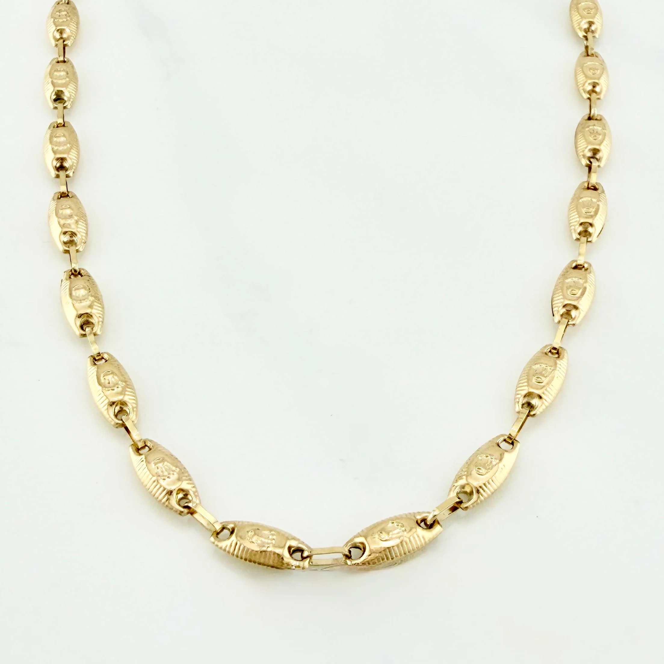 Cadena Rustica Corona 11.3 g / 62 cm / 3.4 mm Oro Amarillo 18K