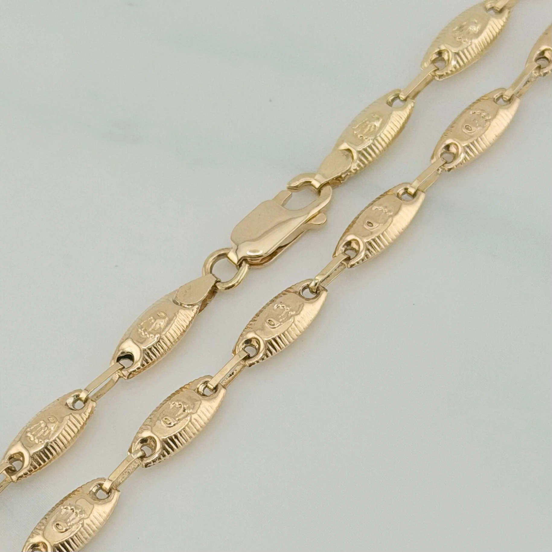 Cadena Rustica Corona 11.3 g / 62 cm / 3.4 mm Oro Amarillo 18K - Image 3