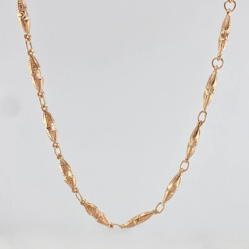 Cadena Rustica Dubai 15.3 g / 68.6 cm / 4.15 mm Oro Rosa 18K