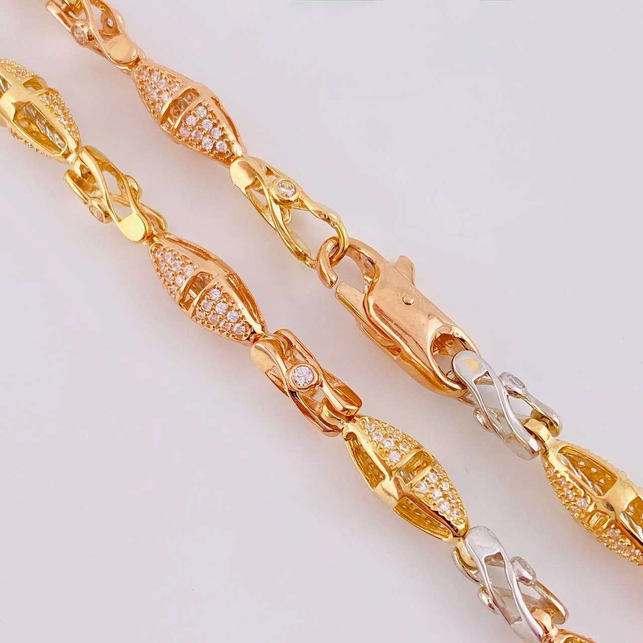 Cadena Rústica Dubai Espiral 58.05 g / 65 cm / 6 mm Tres Oros 18K - Image 3