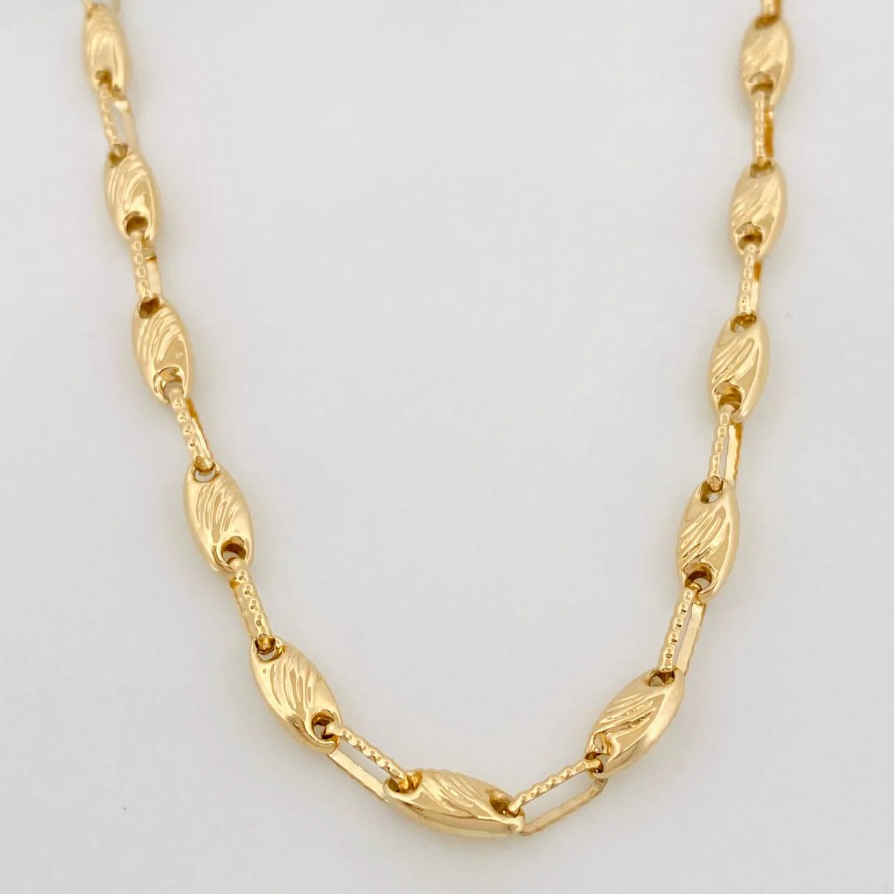 Cadena Rustica GC 10.65g / 62cm / 3.4mm Oro Amarillo 18K