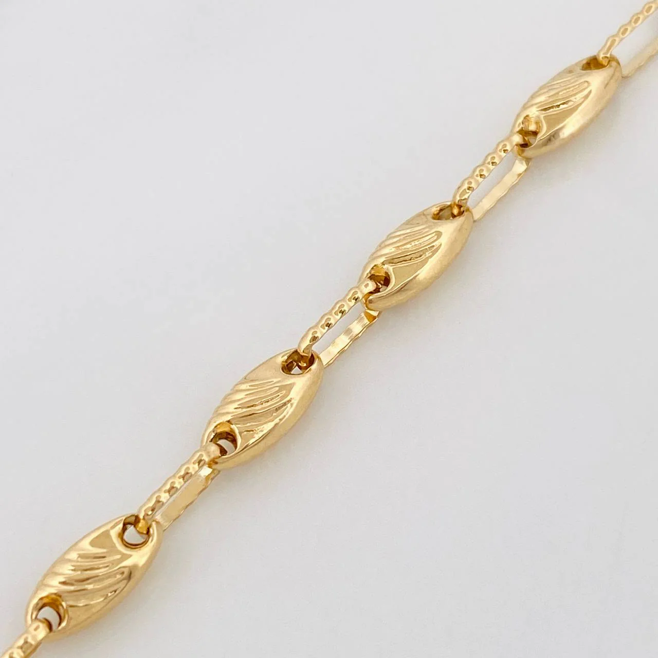 Cadena Rustica GC 10.65g / 62cm / 3.4mm Oro Amarillo 18K - Image 4