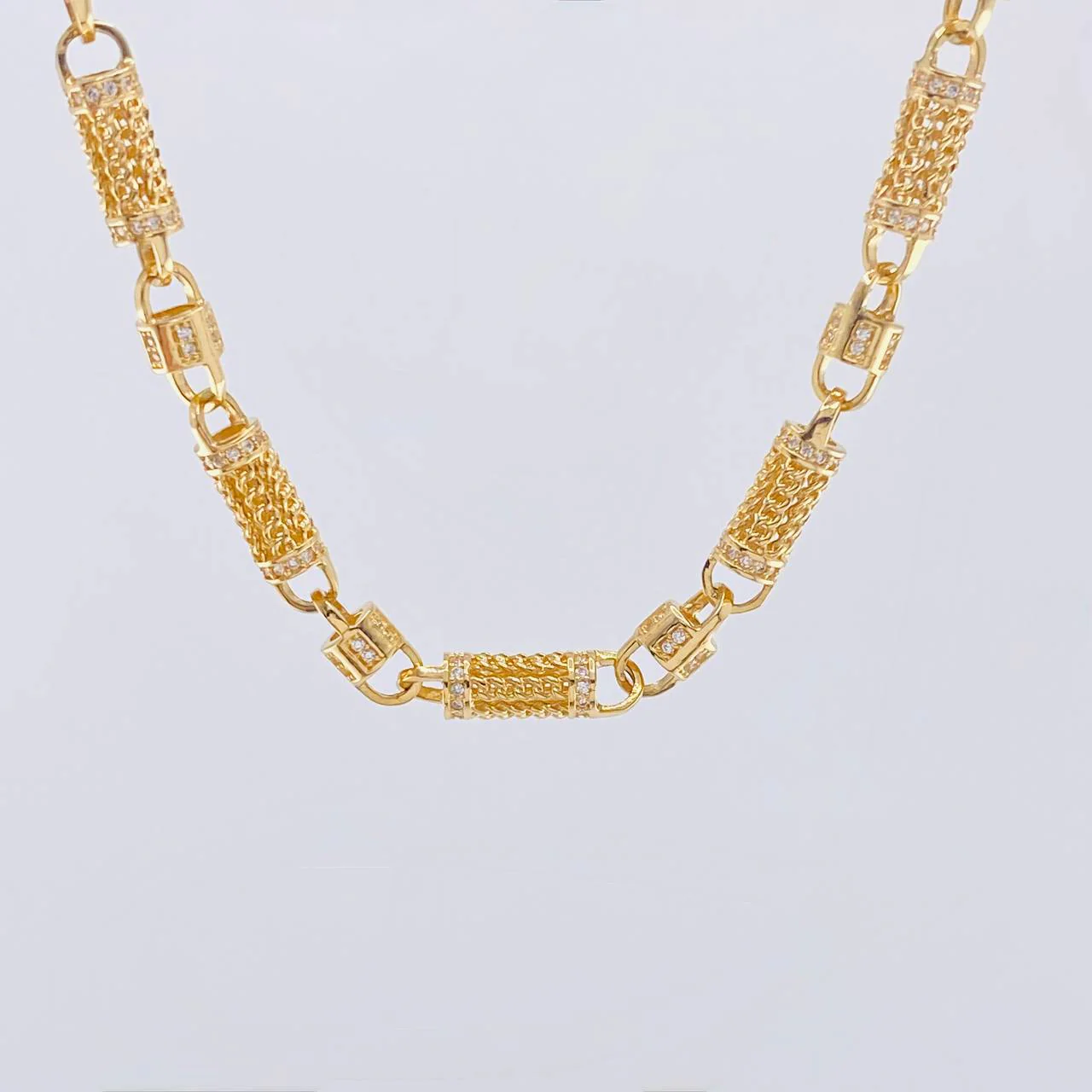 Cadena Rustica Malla Cilindrica 60 g / 65 cm / 5.7 mm Oro Amarillo 18K - Image 2