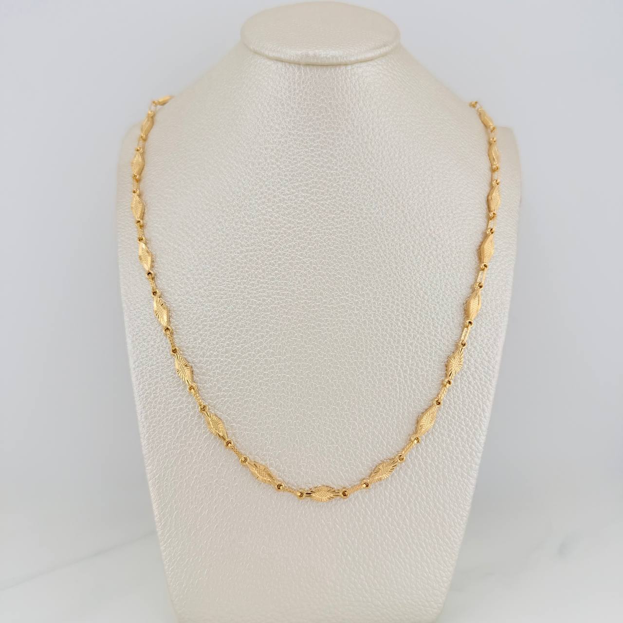Cadena Rustica Rombos 12.2gr / 62.2cm / 4.1mm Oro Amarillo 18K % - Image 6
