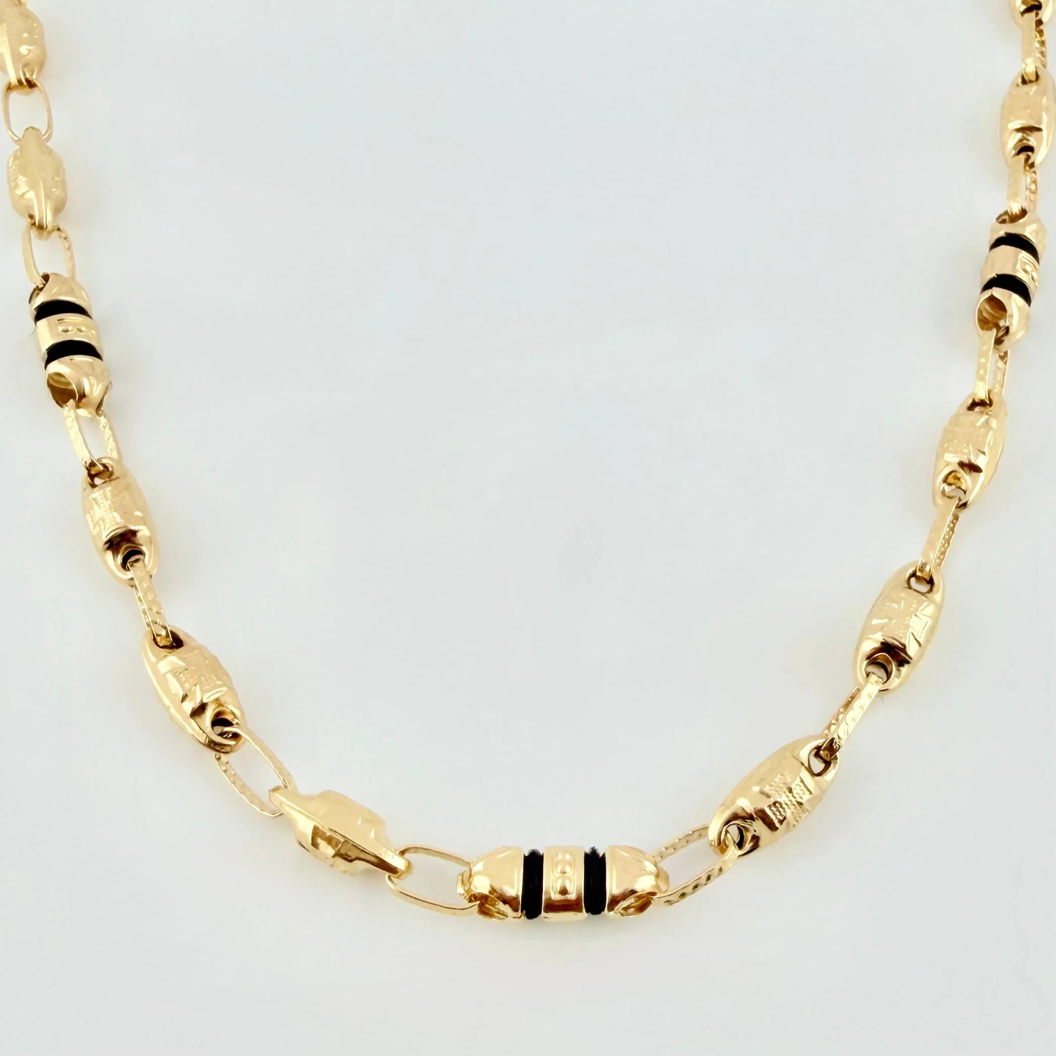 Cadena Rustica Templaria 3x1 12.75gr / 62cm / 4mm Oro Amarillo 18K - Image 2