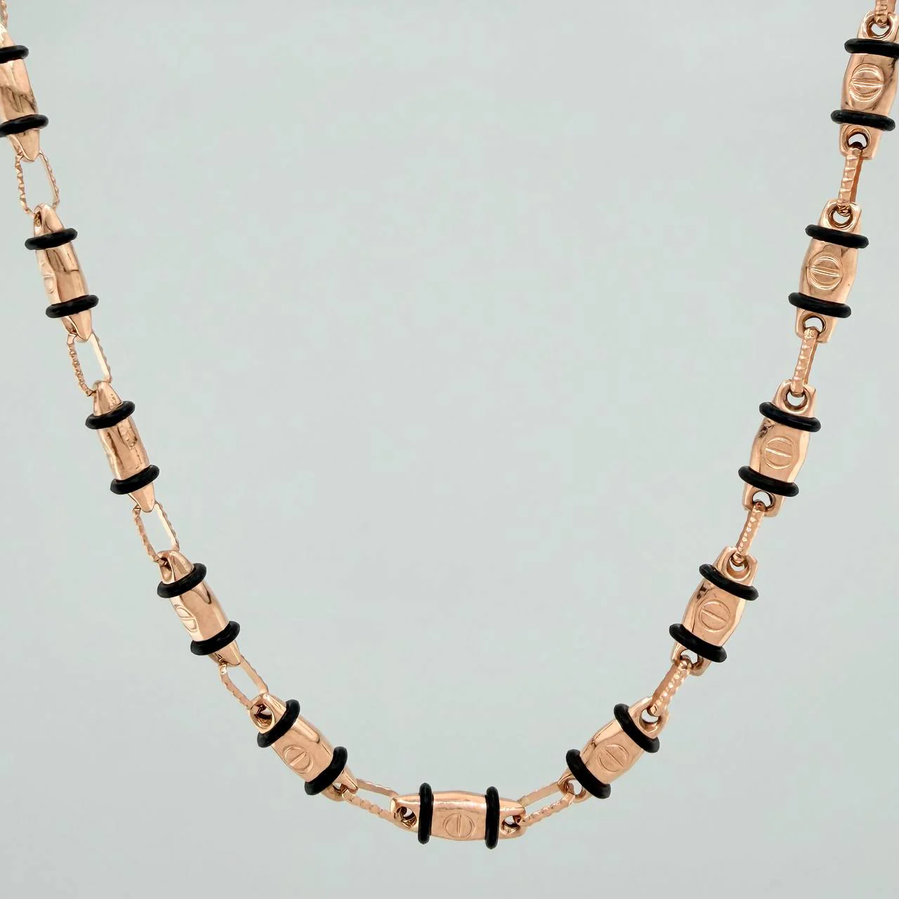 Cadena Rustica Tornillo 14.5gr / 71cm / 4mm Oro Rosa 18K %