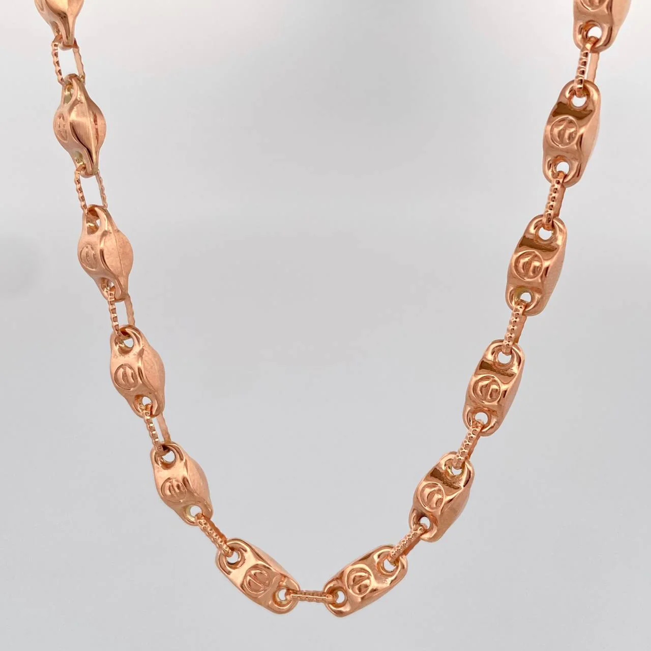 Cadena Rustica Tornillo 17.65gr / 72cm / 2.5mm Oro Rosa 18K %