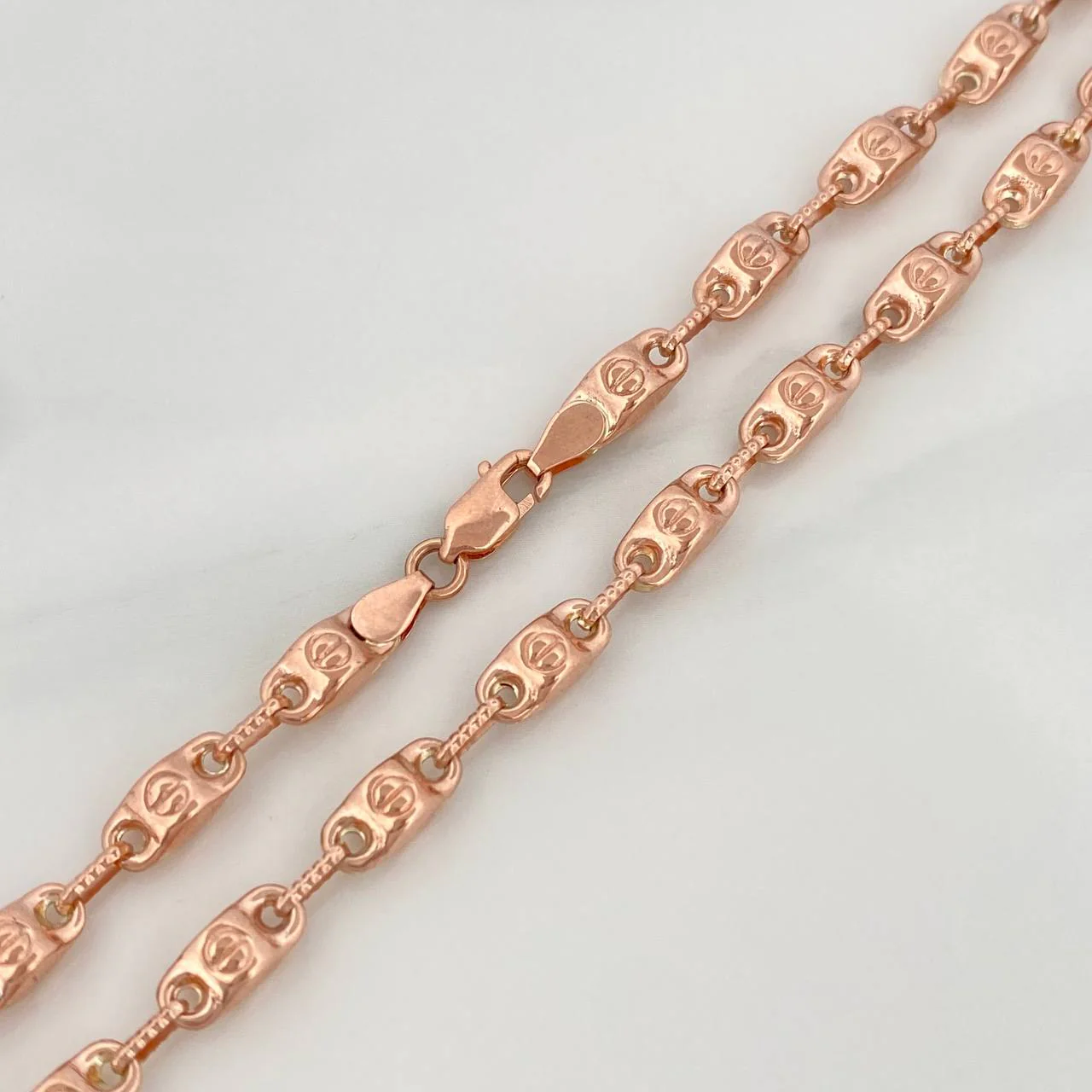 Cadena Rustica Tornillo 17.65gr / 72cm / 2.5mm Oro Rosa 18K % - Image 3