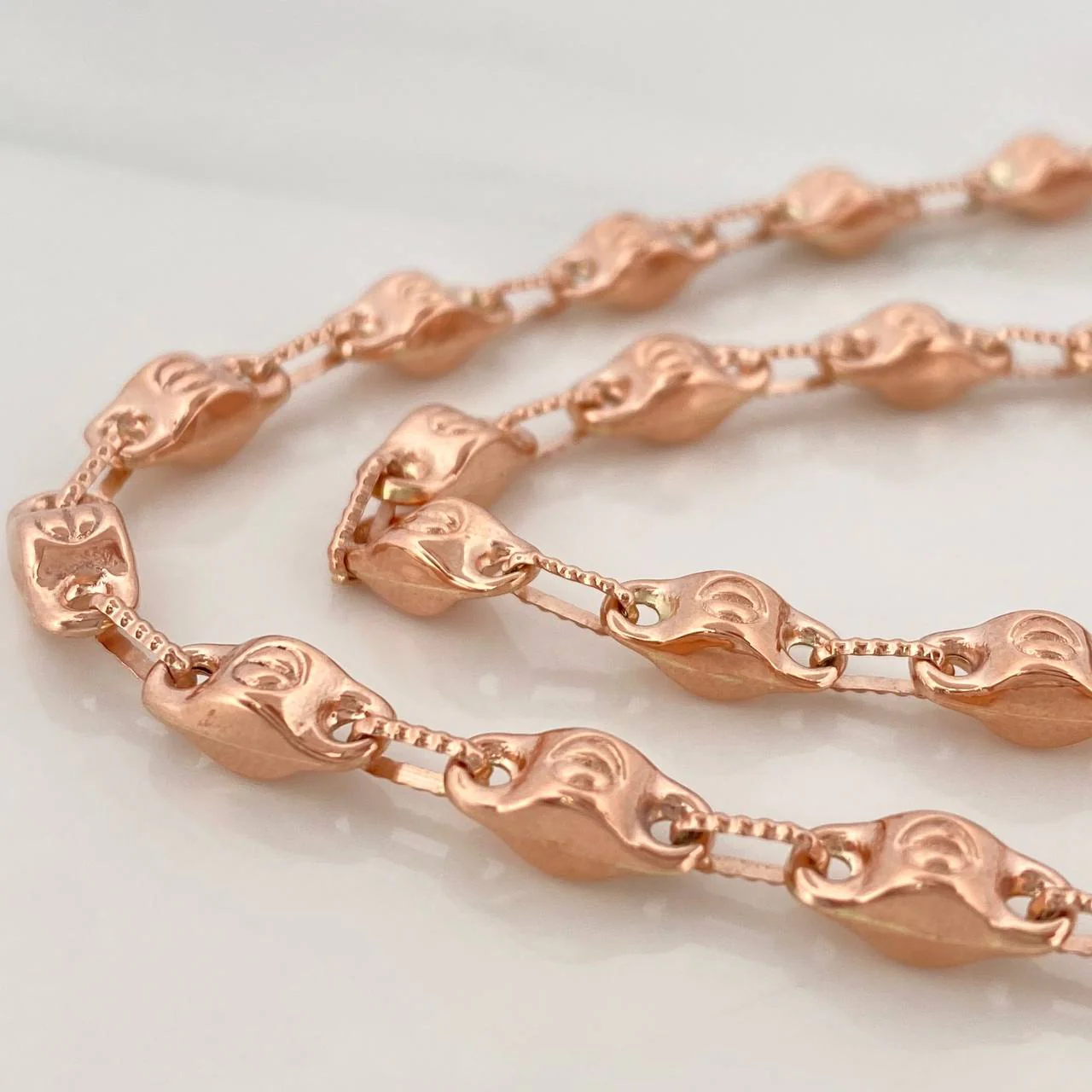 Cadena Rustica Tornillo 17.65gr / 72cm / 2.5mm Oro Rosa 18K % - Image 5