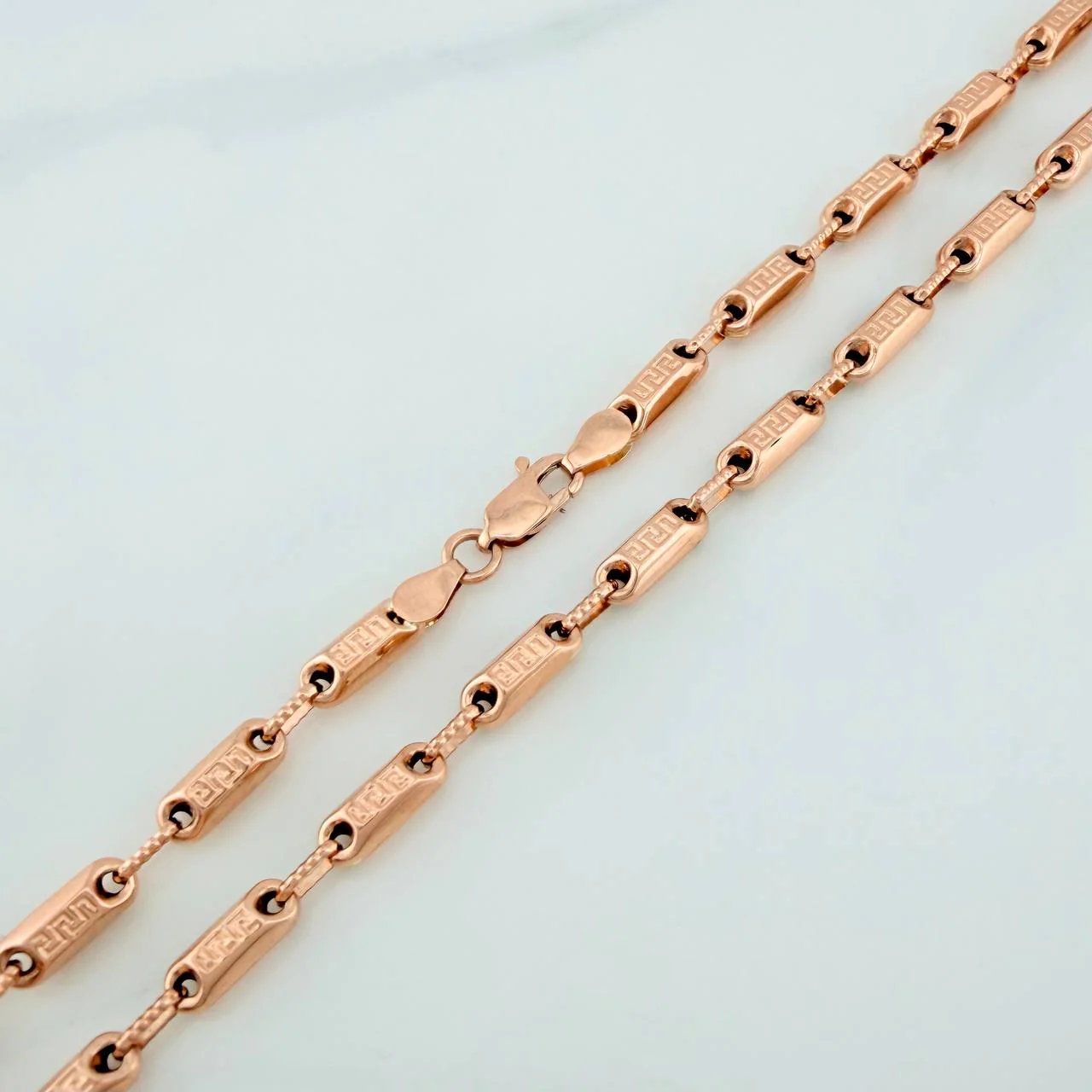 Cadena Rustica Tribal 16.5gr / 72.5cm / 3.5mm Oro Rosa 18K % - Image 3