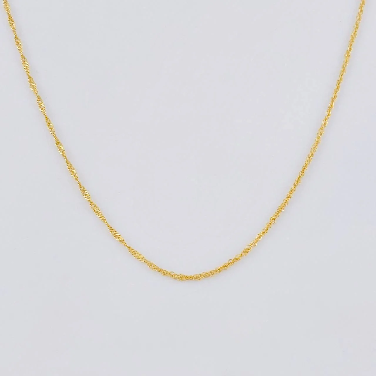 Cadena Singapur 0.9 g / 49.4 cm / 1 mm Oro Amarillo 18K