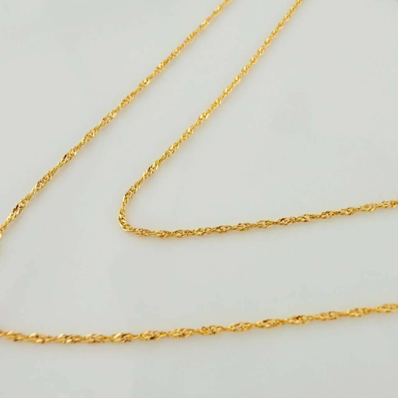 Cadena Singapur 0.95gr / 45cm / 0.55mm Oro Amarillo +3 18K % - Image 6