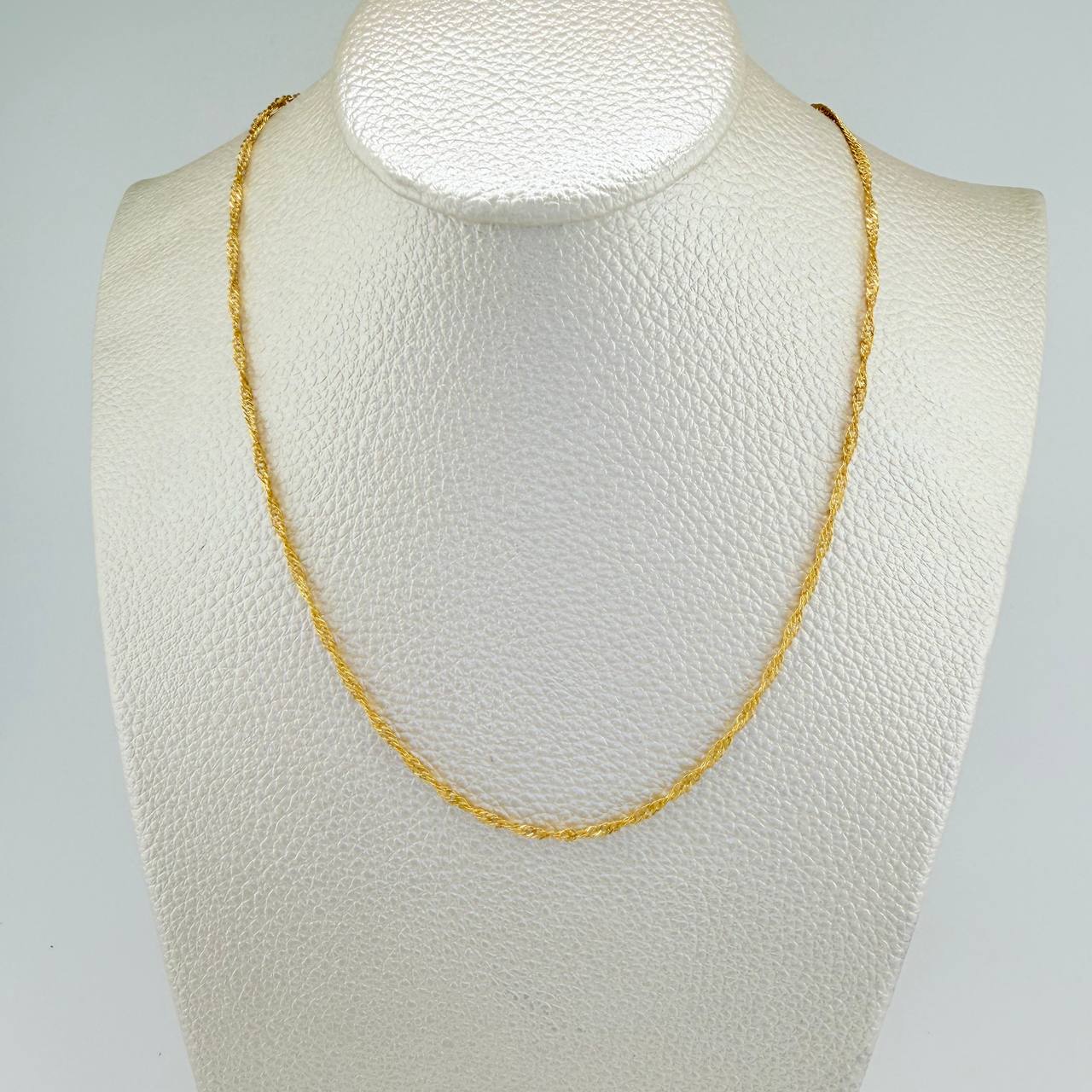 Cadena Singapur 0.95gr / 50cm / 1mm Oro Amarillo+3 18K © - Image 4
