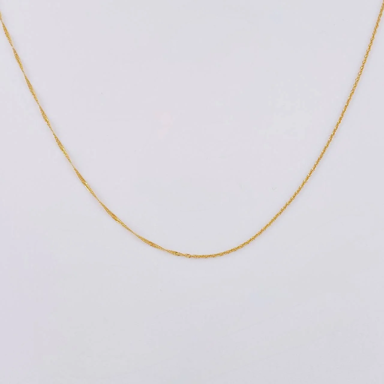 Cadena Singapur 1.45 g / 49.5 cm / 1.2 mm Oro Amarillo 18K