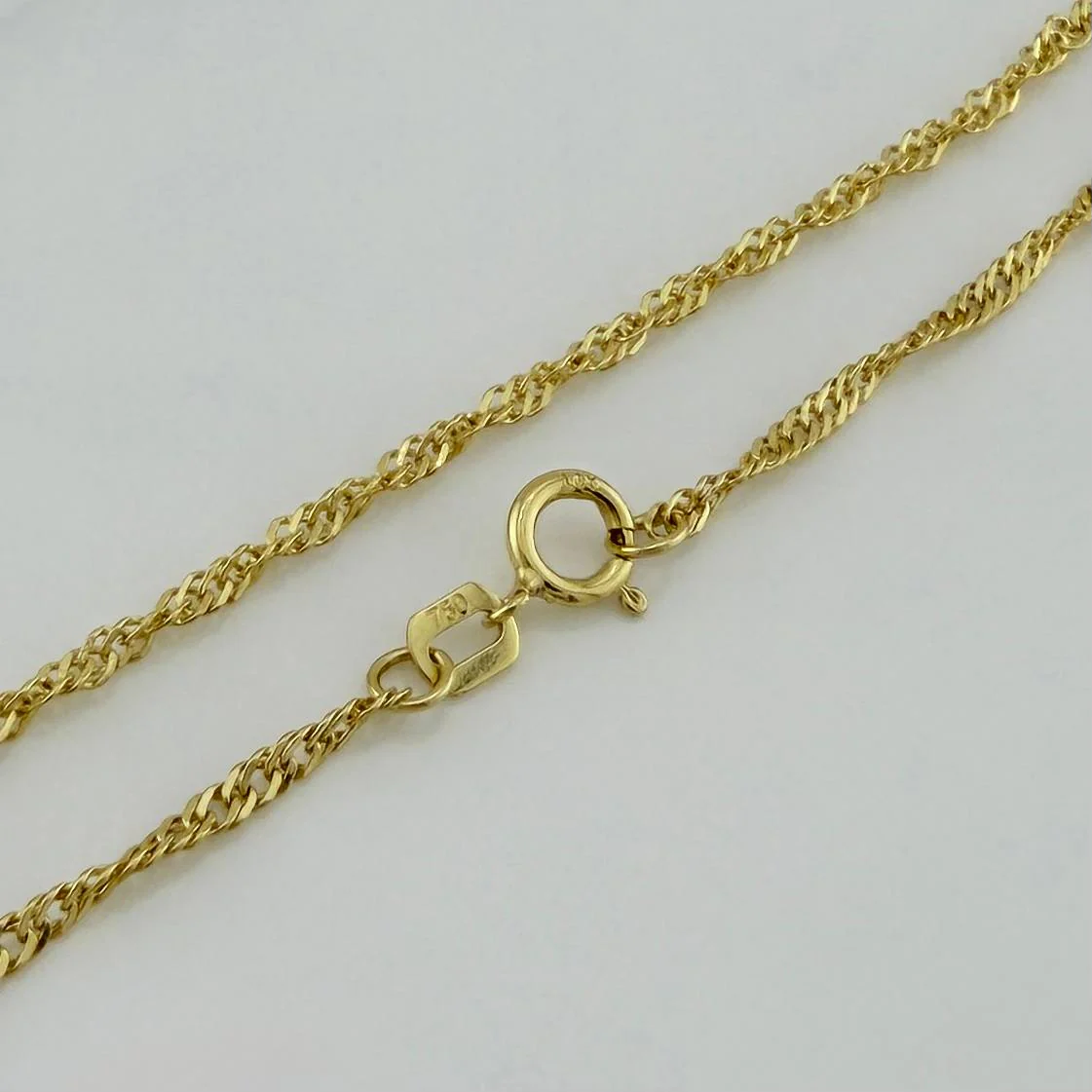 Cadena Singapur 1.55 g / 55 cm / 1 mm Oro Amarillo 18K - Image 4
