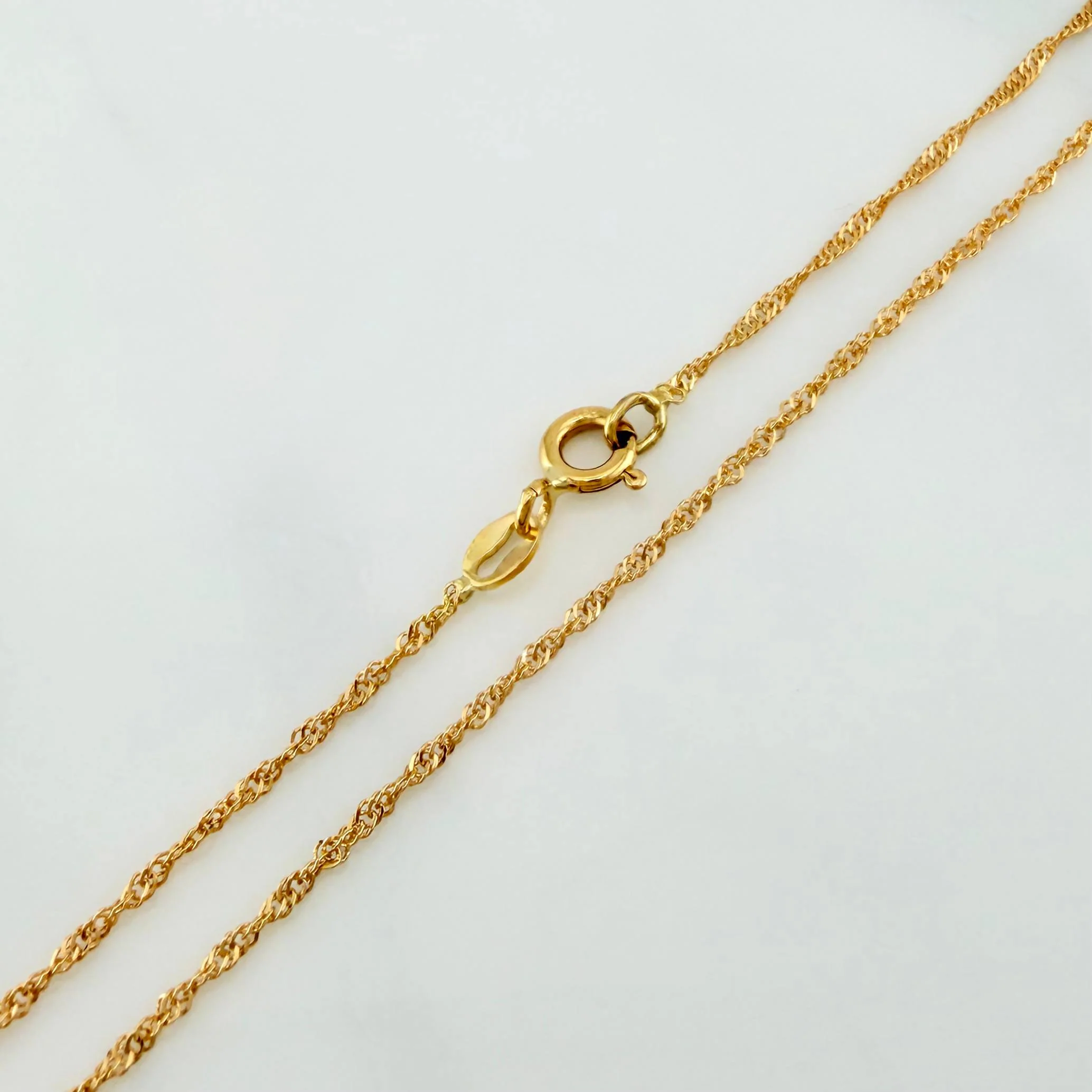 Cadena Singapur 1.6 g / 45 cm / 1.25 mm Oro Amarillo 18K - Image 3