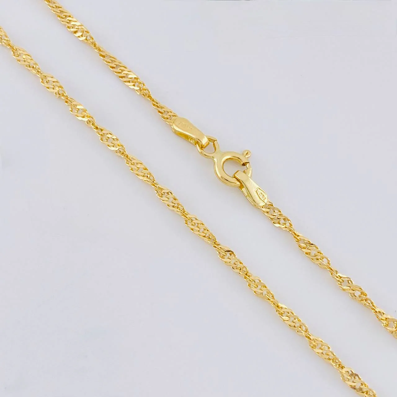 Cadena Singapur 1.6 g / 49.6 cm / 1.8 mm Oro Amarillo 18K - Image 4